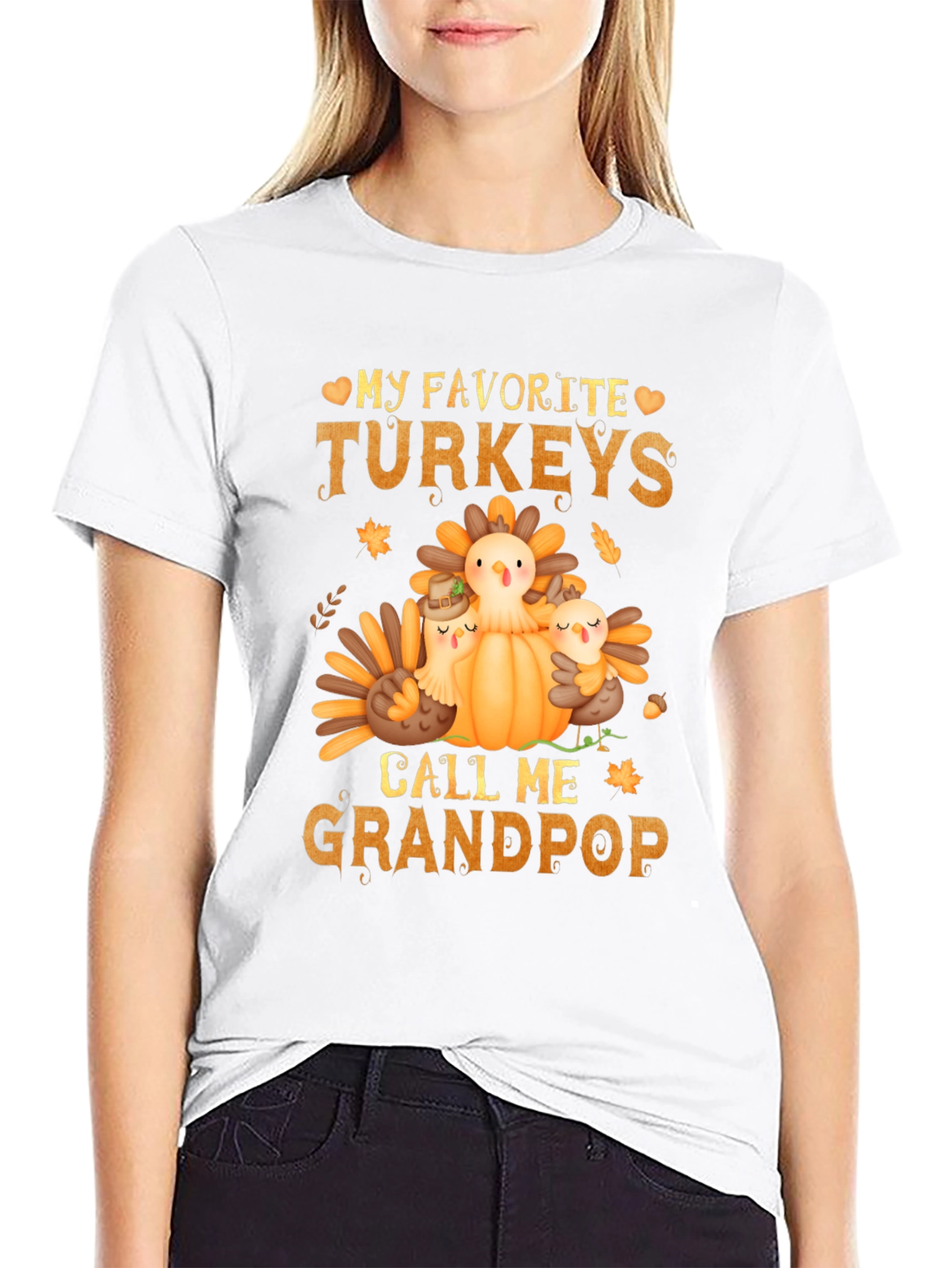 Grandpops Thanksgiving Turkeys T-Shirt