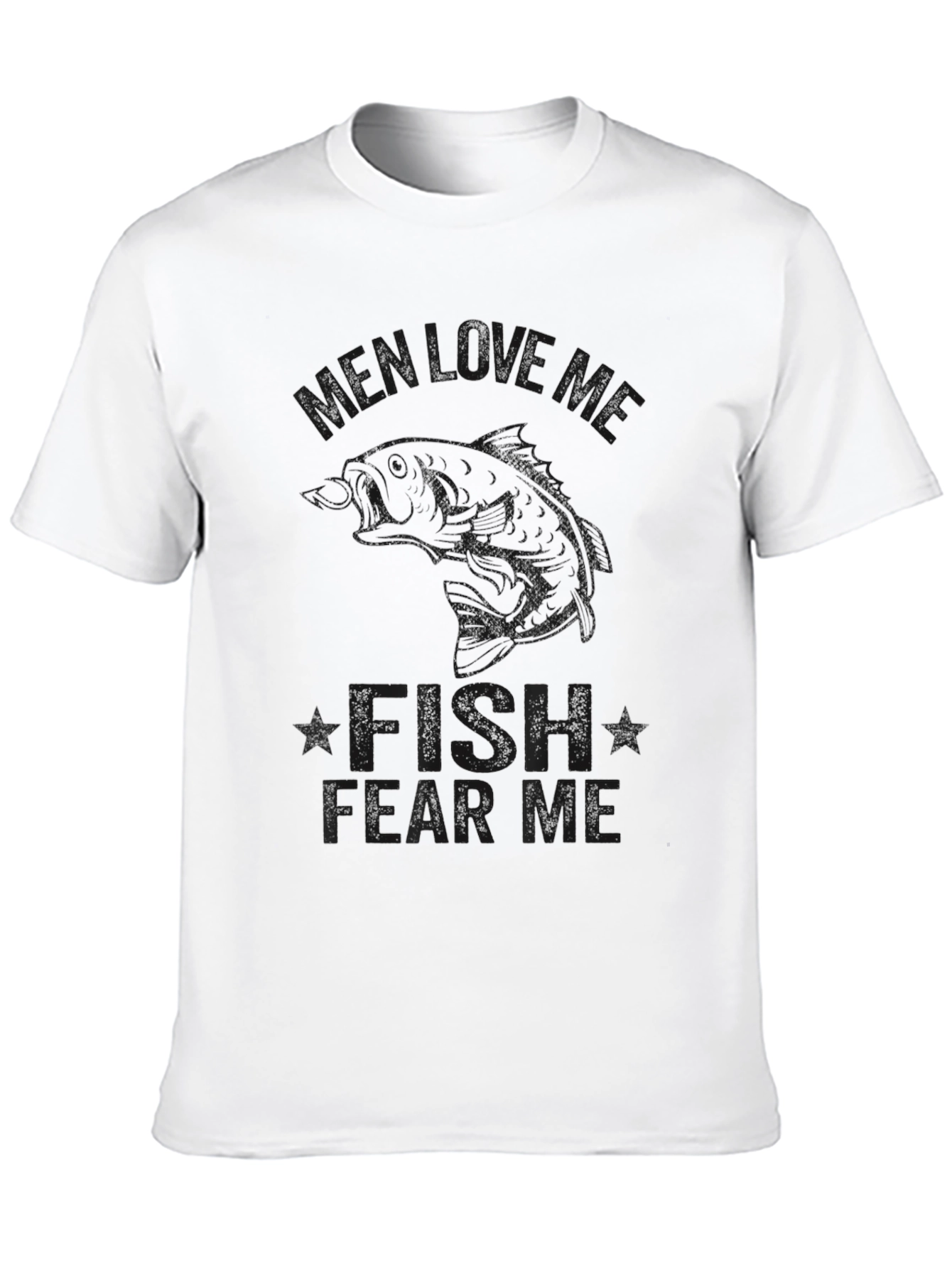 Mens Black Graphic Tee: Fish Learns Me