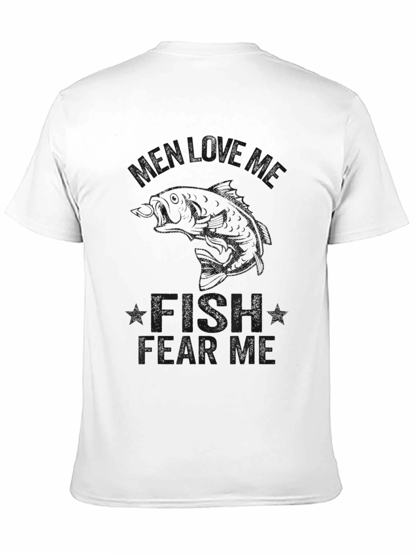 Mens Black Graphic Tee: Fish Learns Me