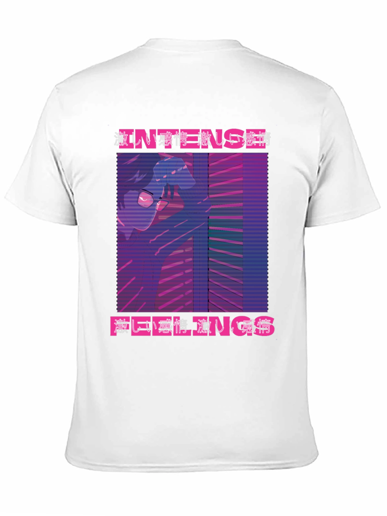 Intense Feelings Anime T-Shirt - Black