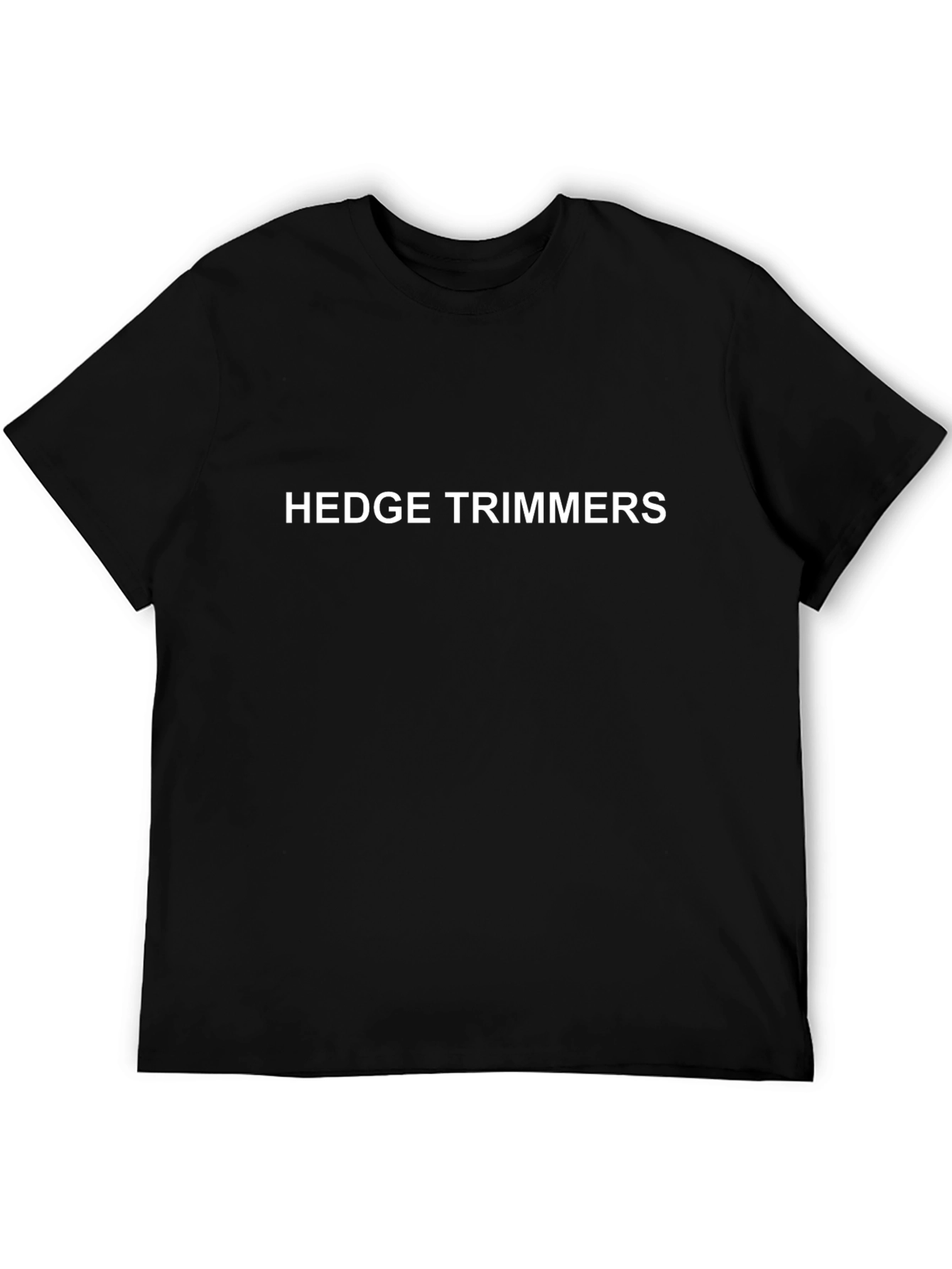 Hedge Trimmers Graphic Tee - Black Cotton Casual T-Shirt