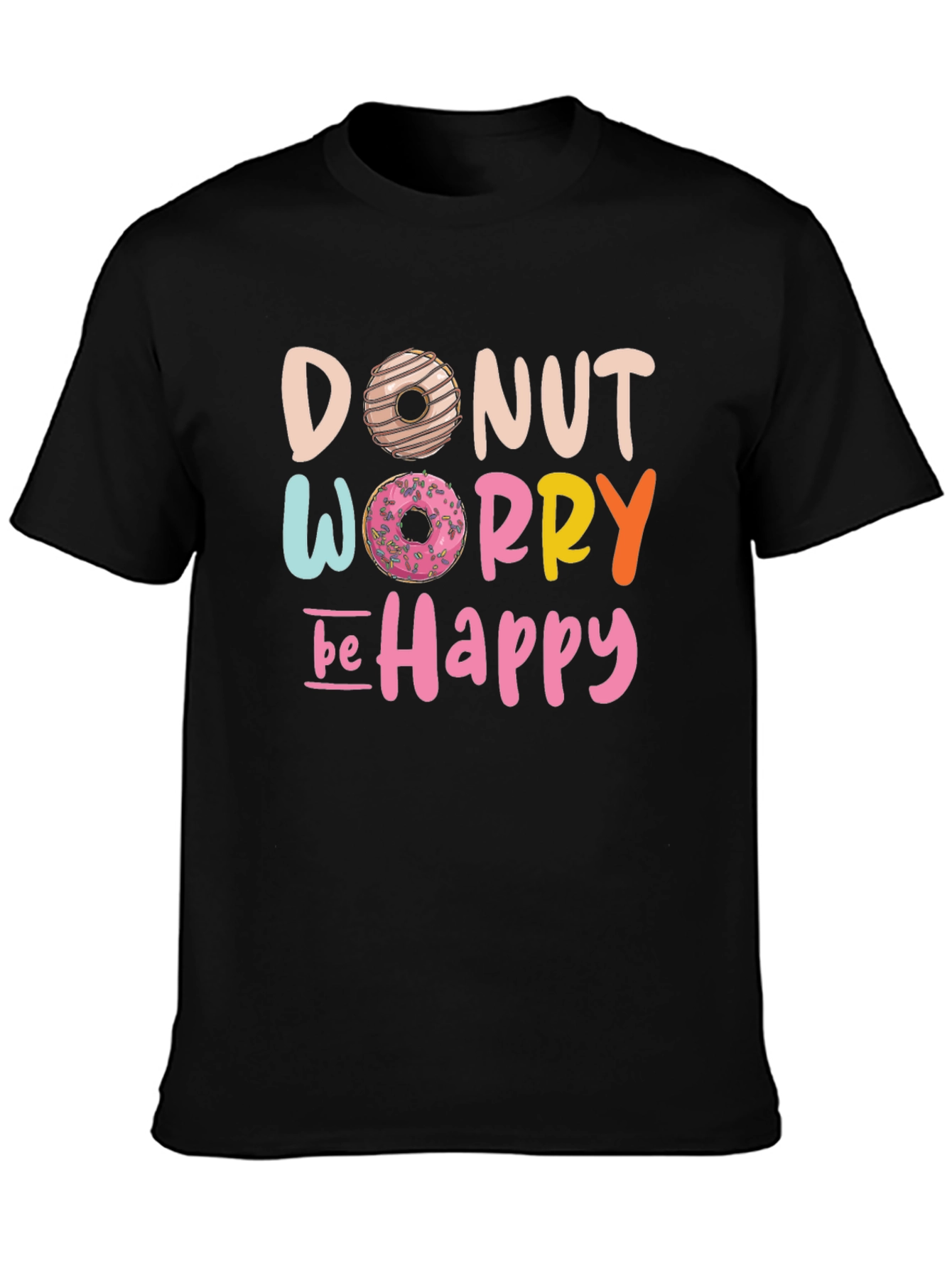 Donut Worry Be Happy Graphic Tee