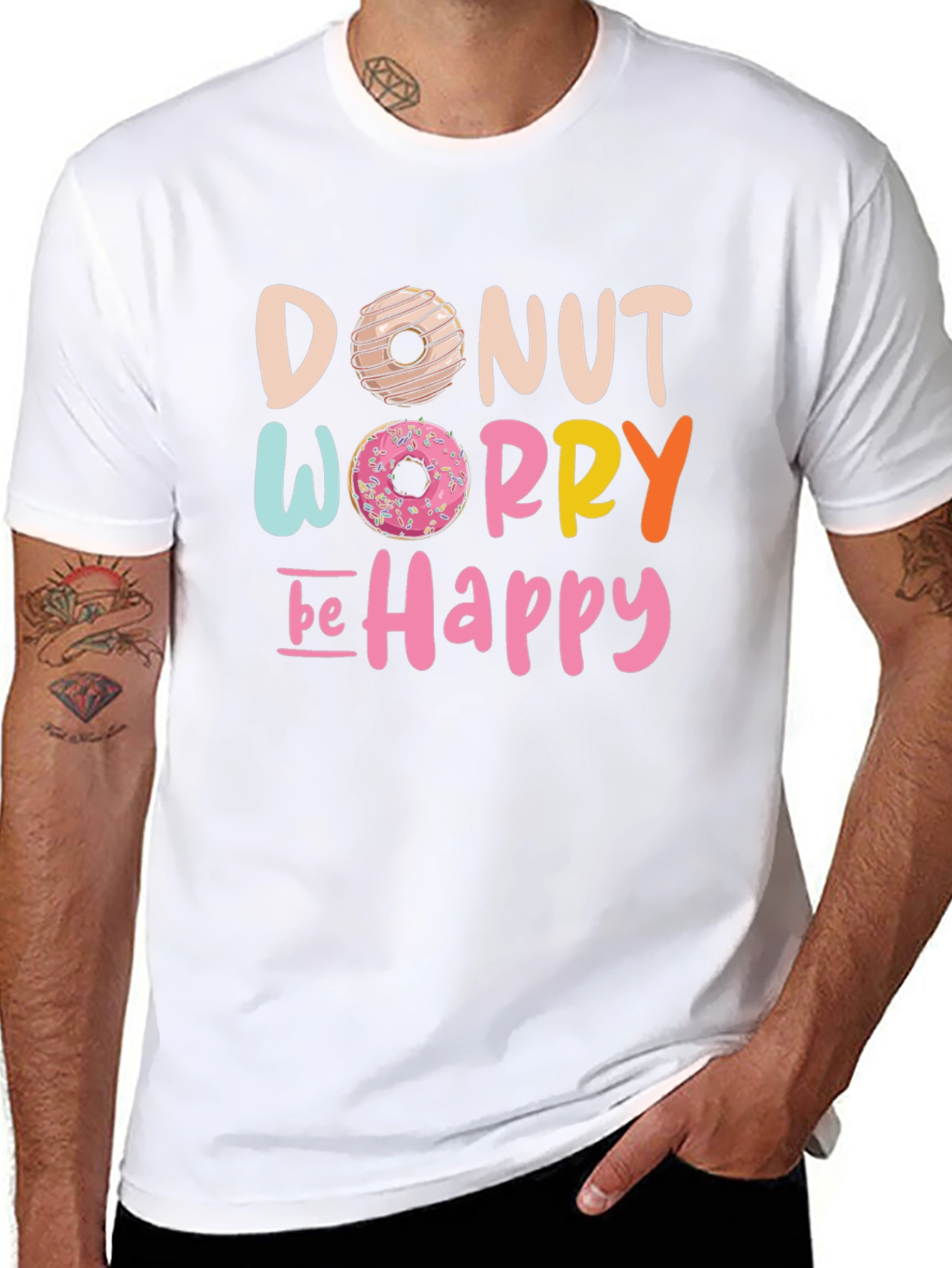 Donut Worry Be Happy Graphic Tee
