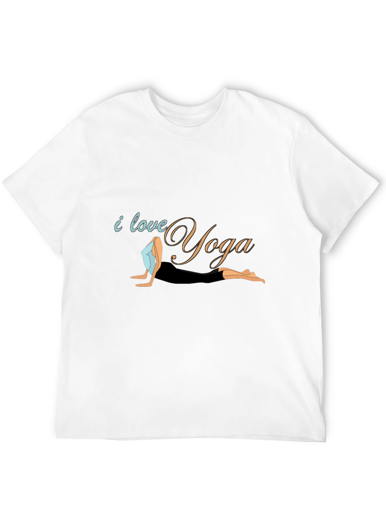 I Love Yoga Black T-Shirt