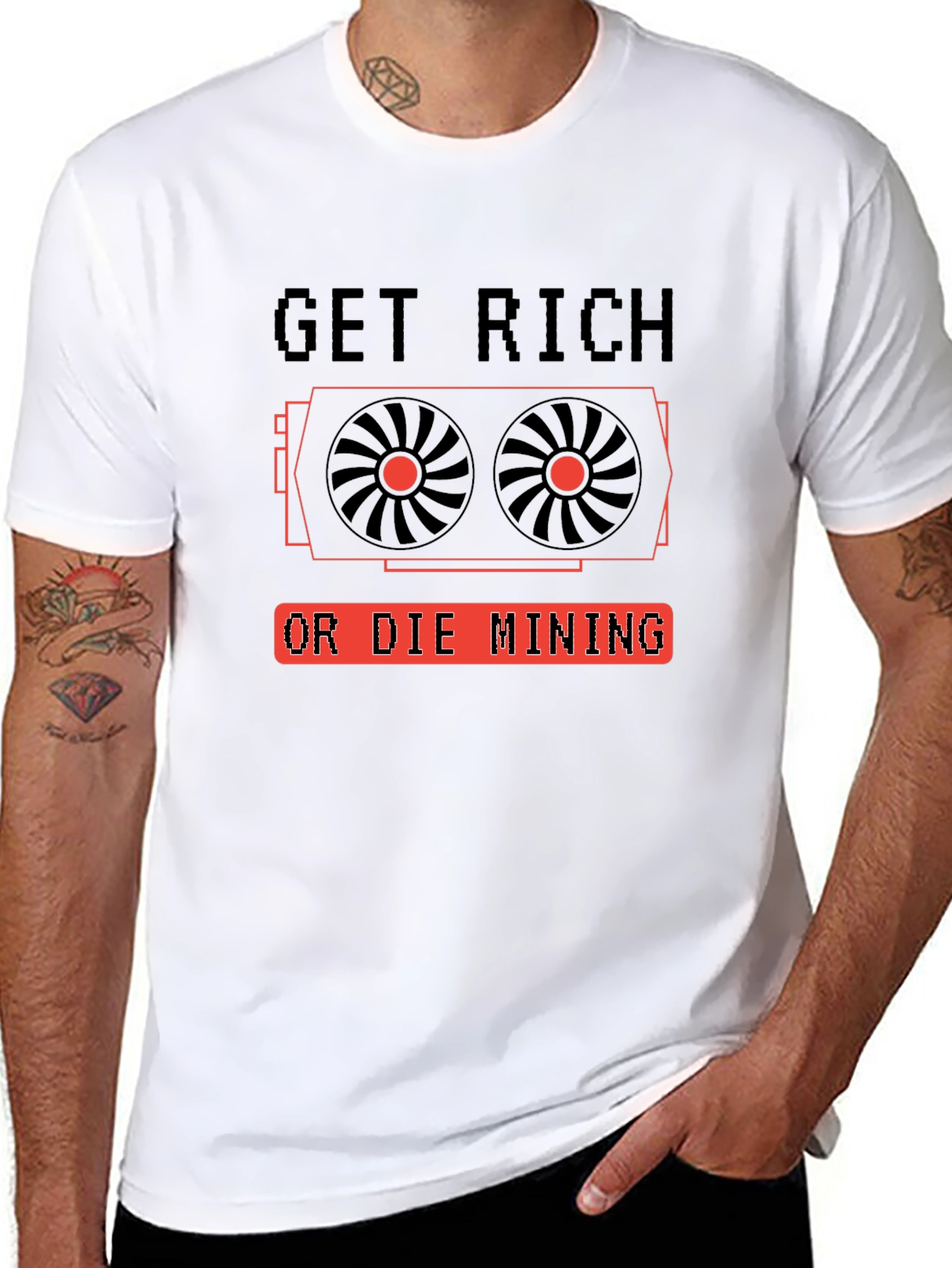 Get Rich or Die Mining T-Shirt