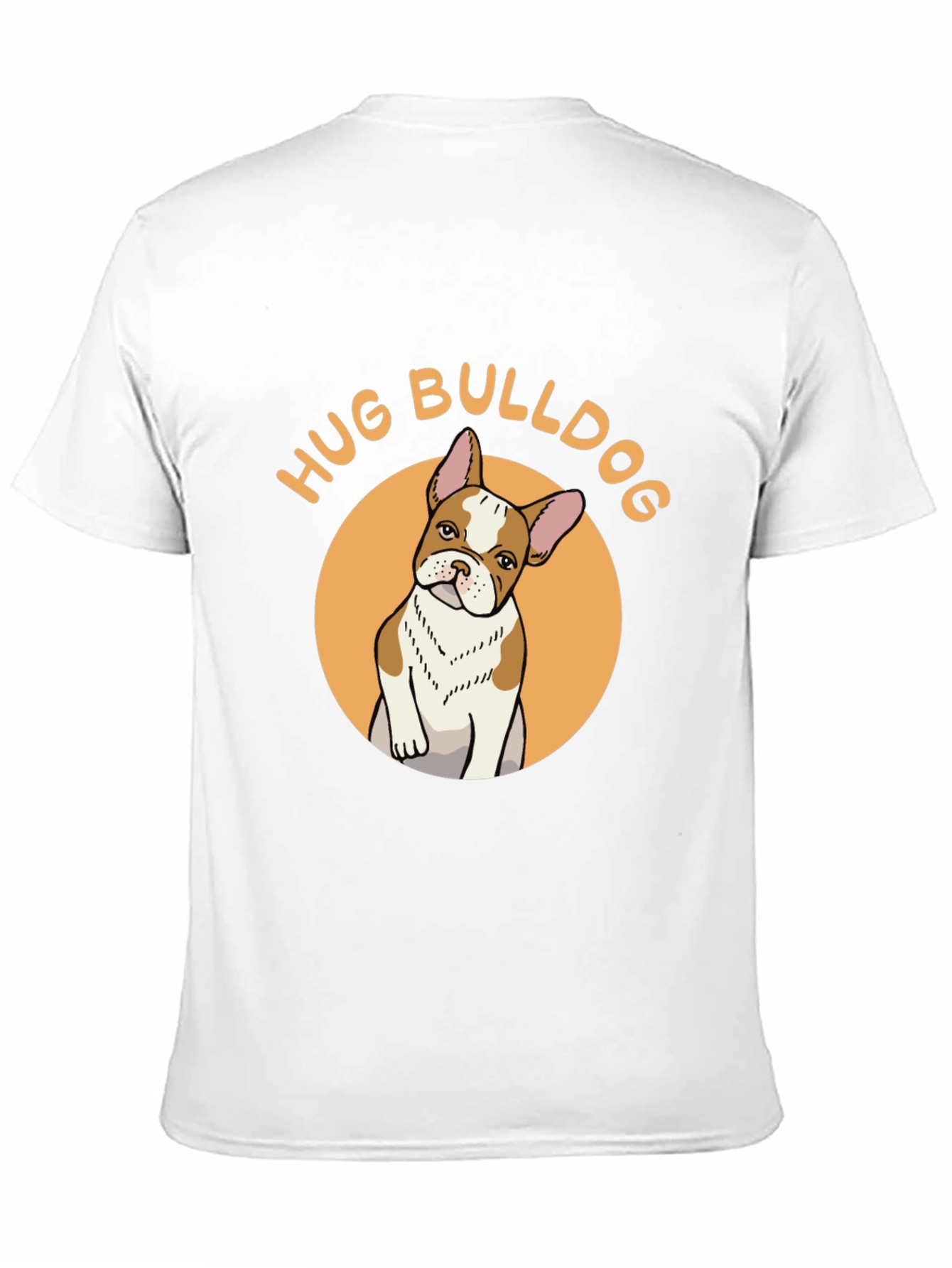 Hug Bulldog Graphic Tee - Cute Dog Lover Shirt