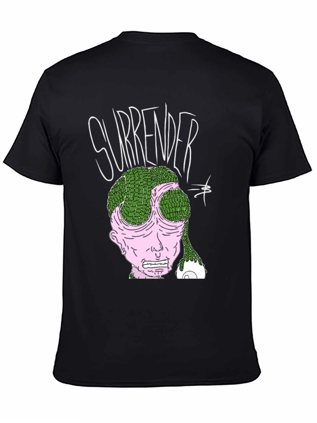 Surrender Graphic Print Black T-Shirt