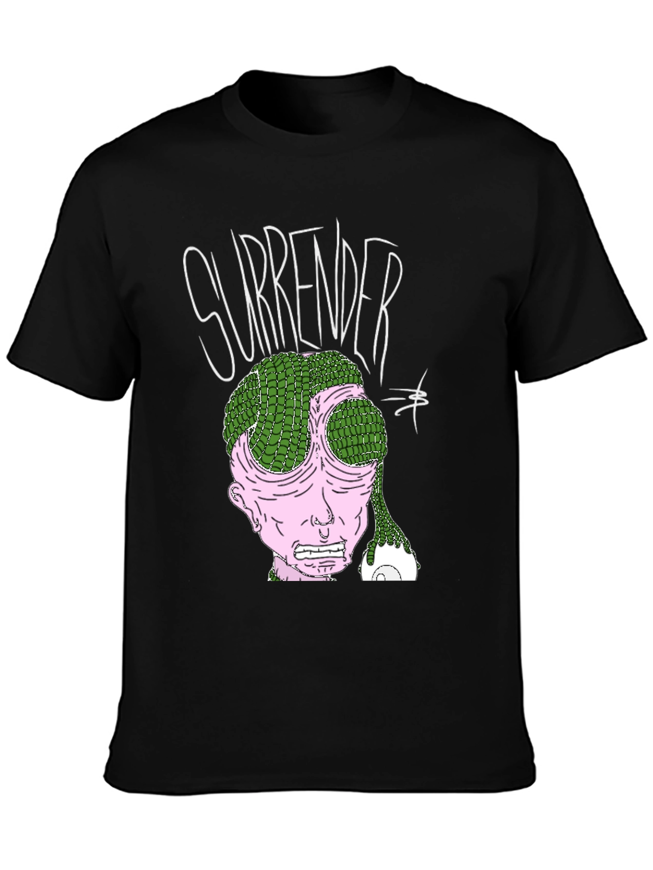 Surrender Graphic Print Black T-Shirt
