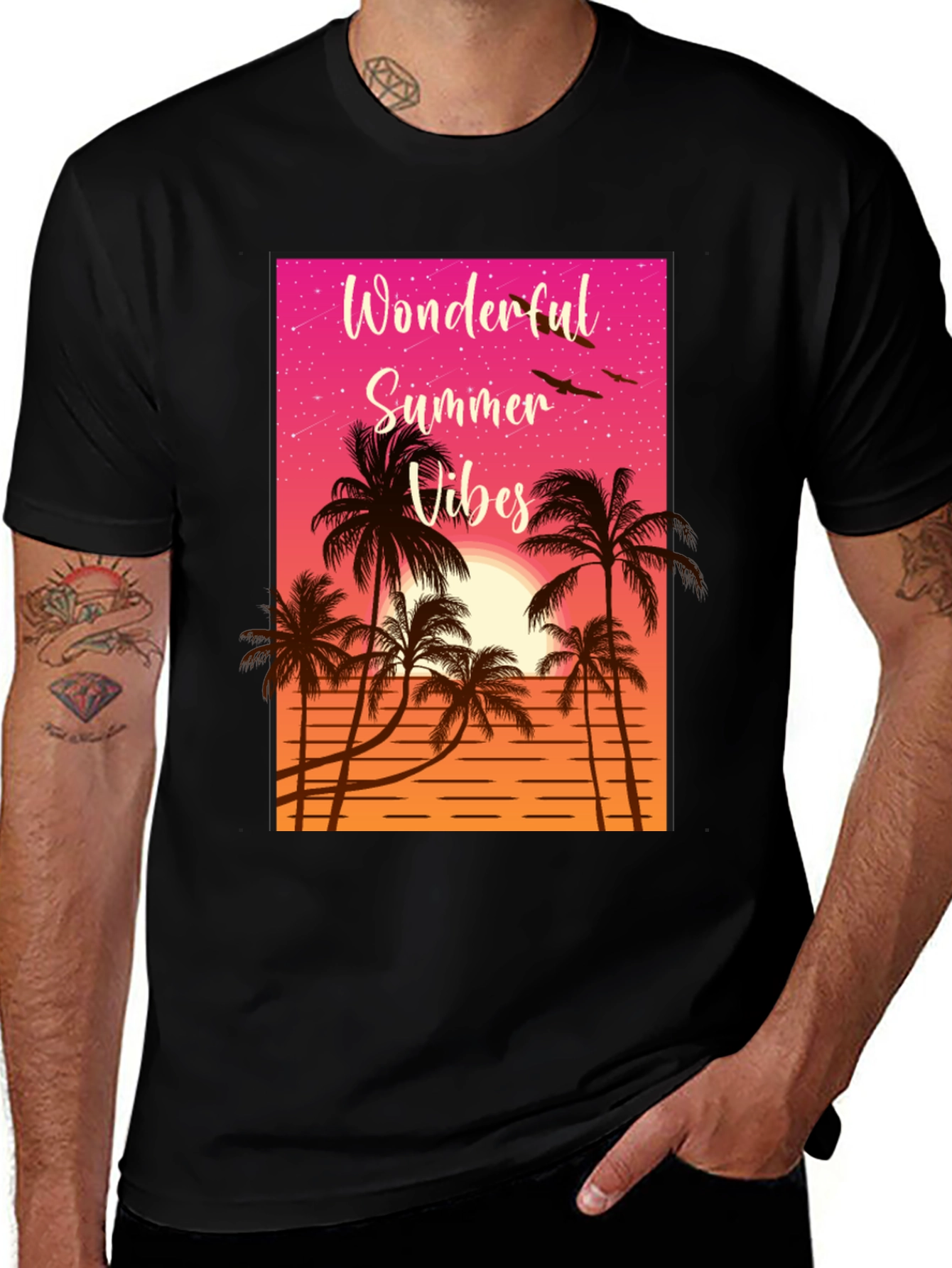 Wonderful Summer Vibes Graphic T-Shirt