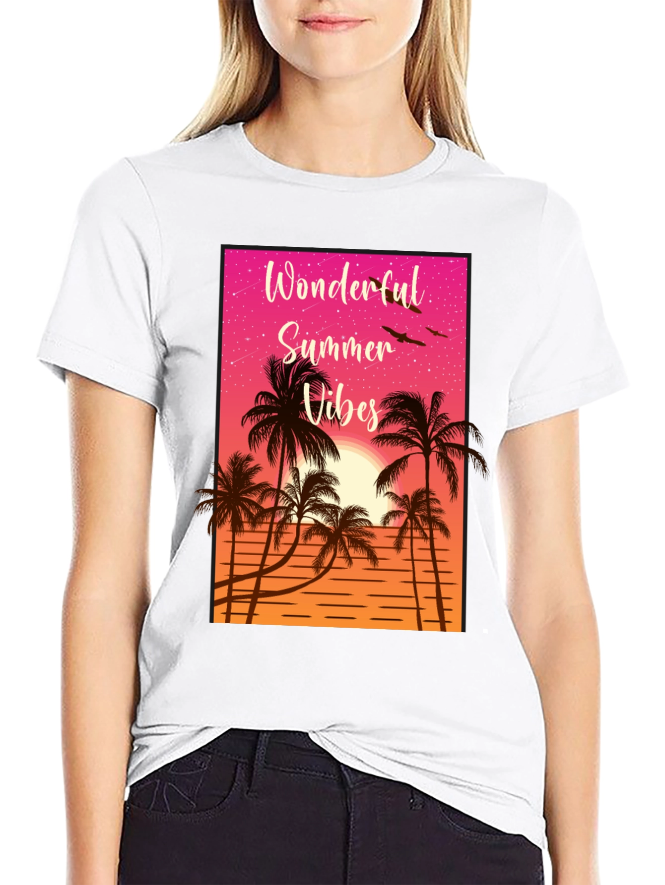 Wonderful Summer Vibes Graphic T-Shirt