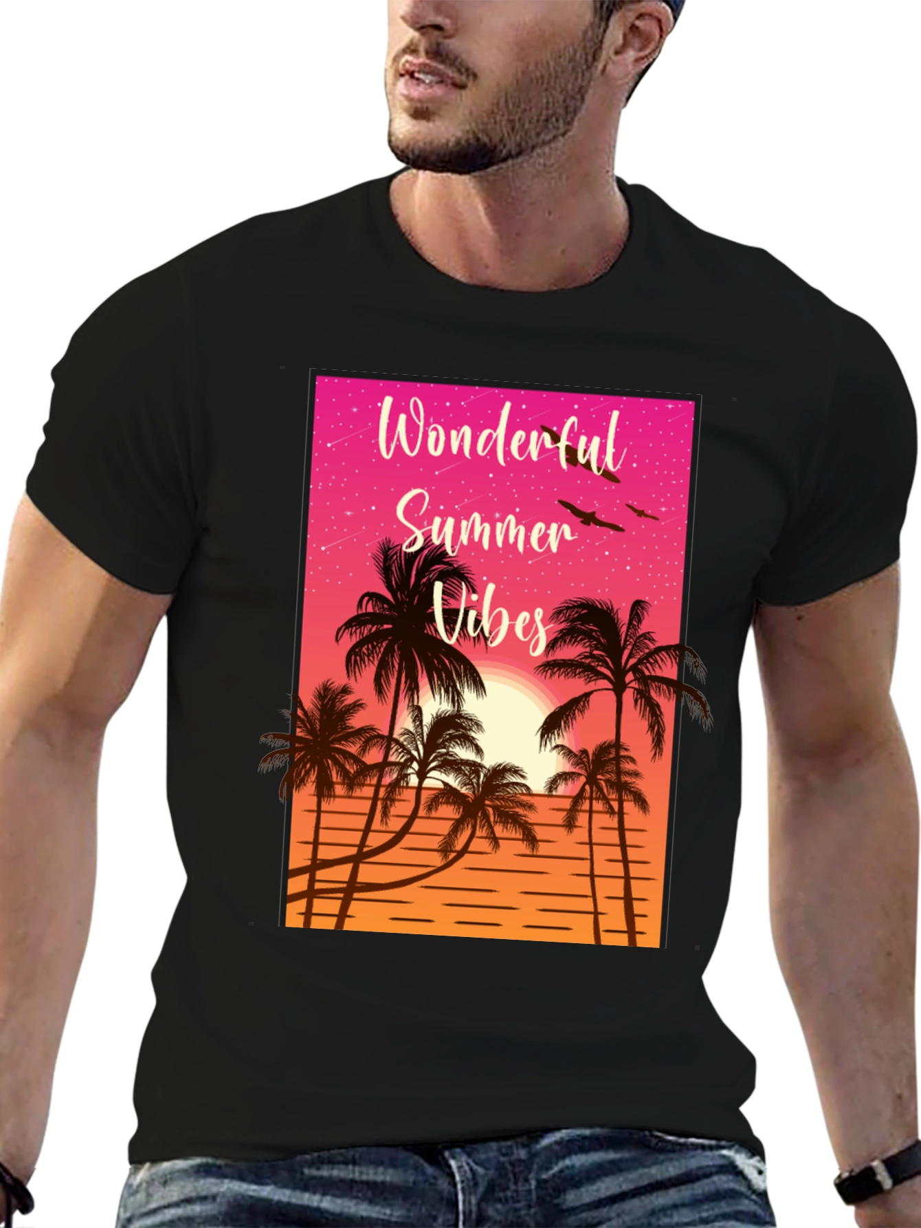 Wonderful Summer Vibes Graphic T-Shirt