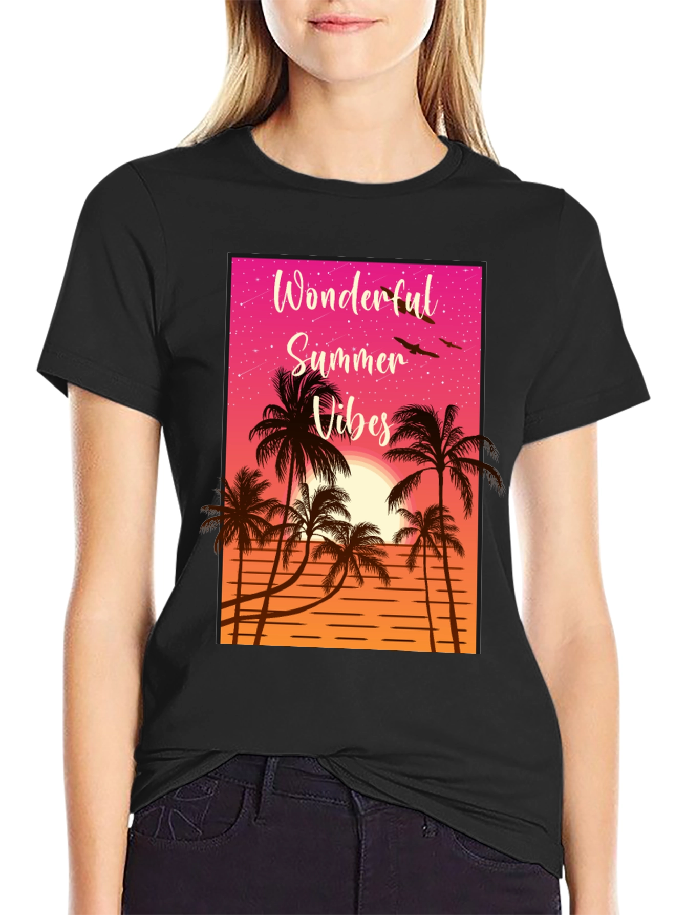 Wonderful Summer Vibes Graphic T-Shirt