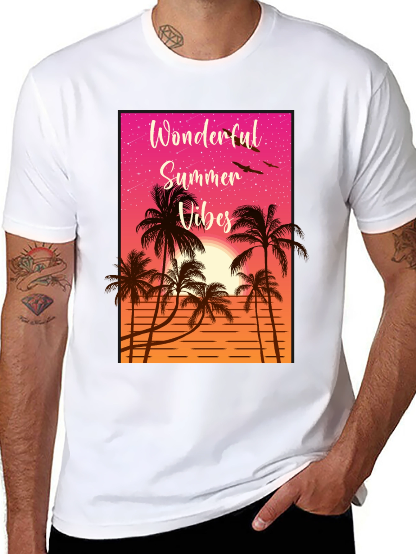 Wonderful Summer Vibes Graphic T-Shirt