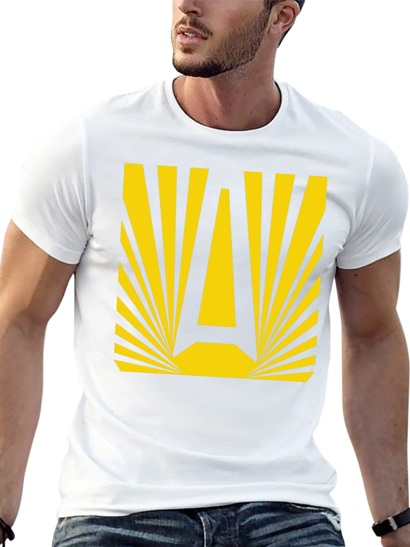 Retro A Graphic Tee - Black