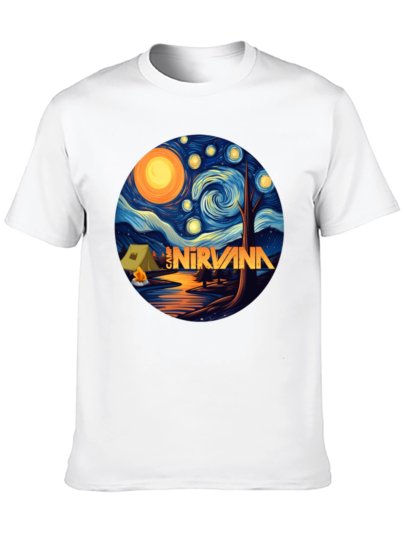 Camp Nirvana Starry Night T-Shirt