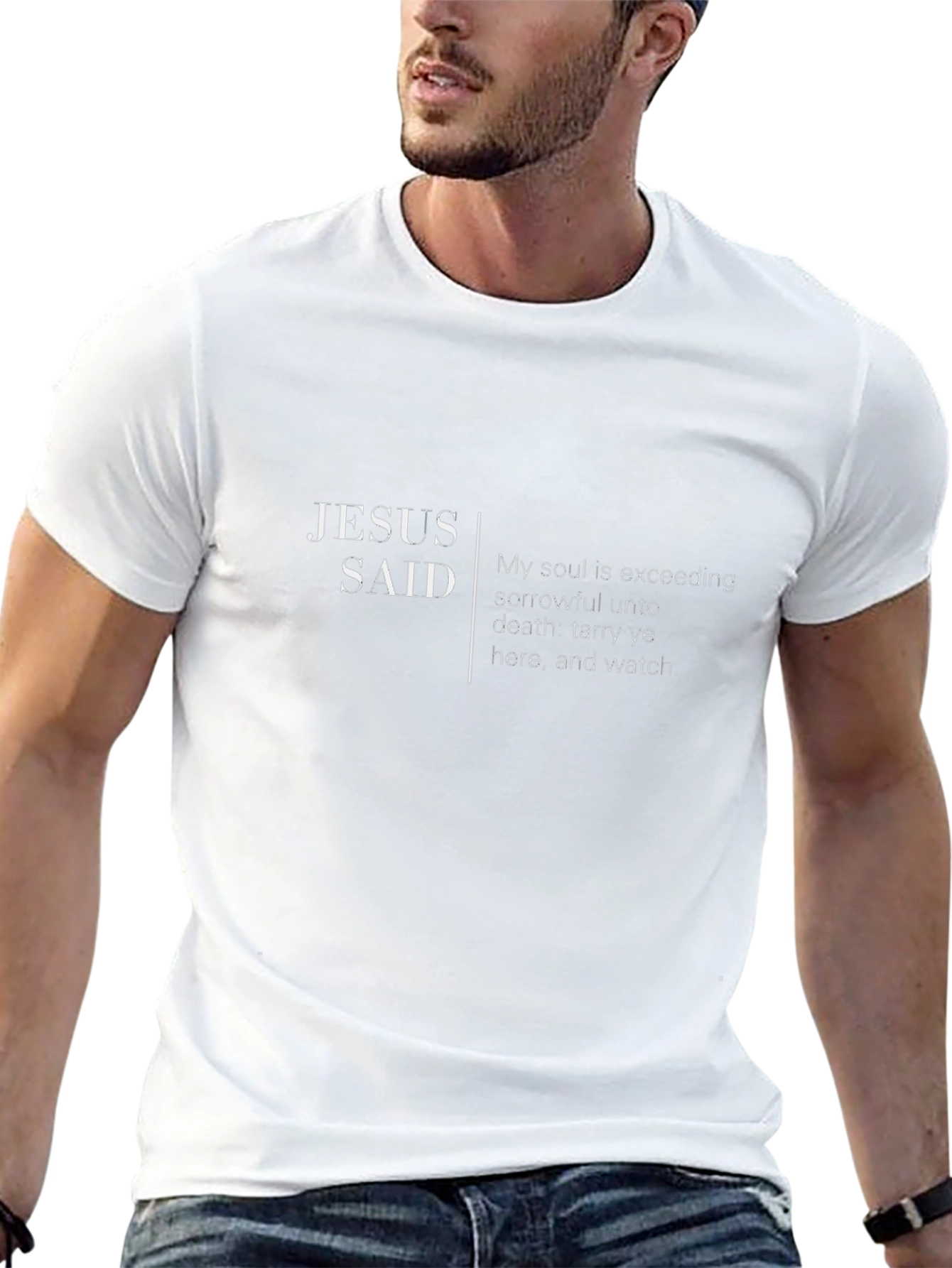Jesus Said Graphic Black T-Shirt