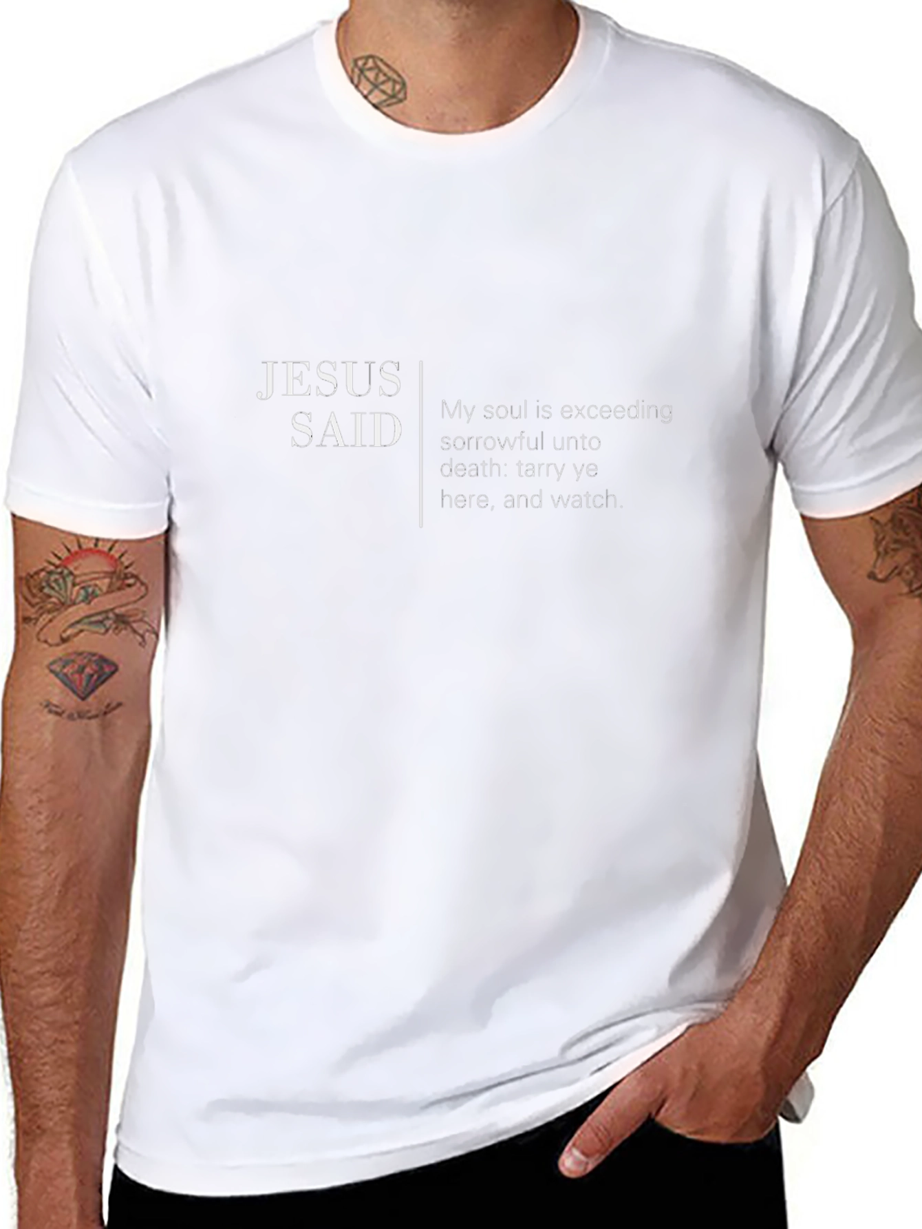 Jesus Said Graphic Black T-Shirt
