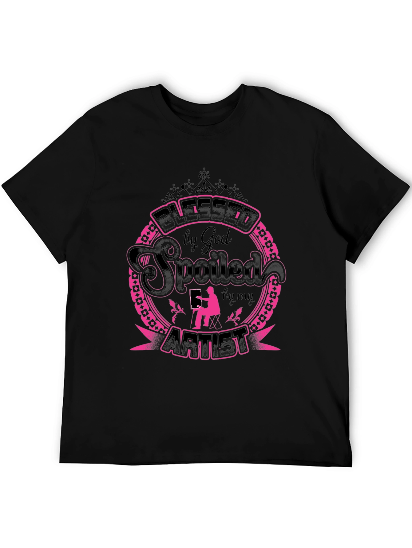 Blessed Spoiled by God Artist Graphic Tee