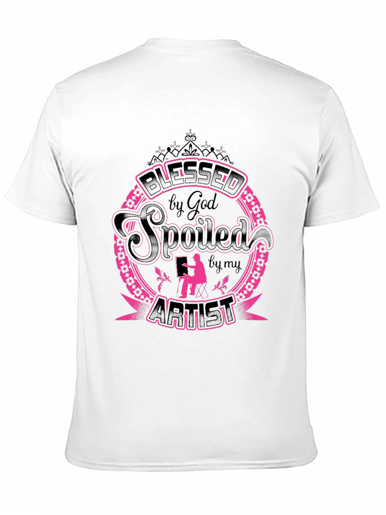 Blessed Spoiled by God Artist Graphic Tee
