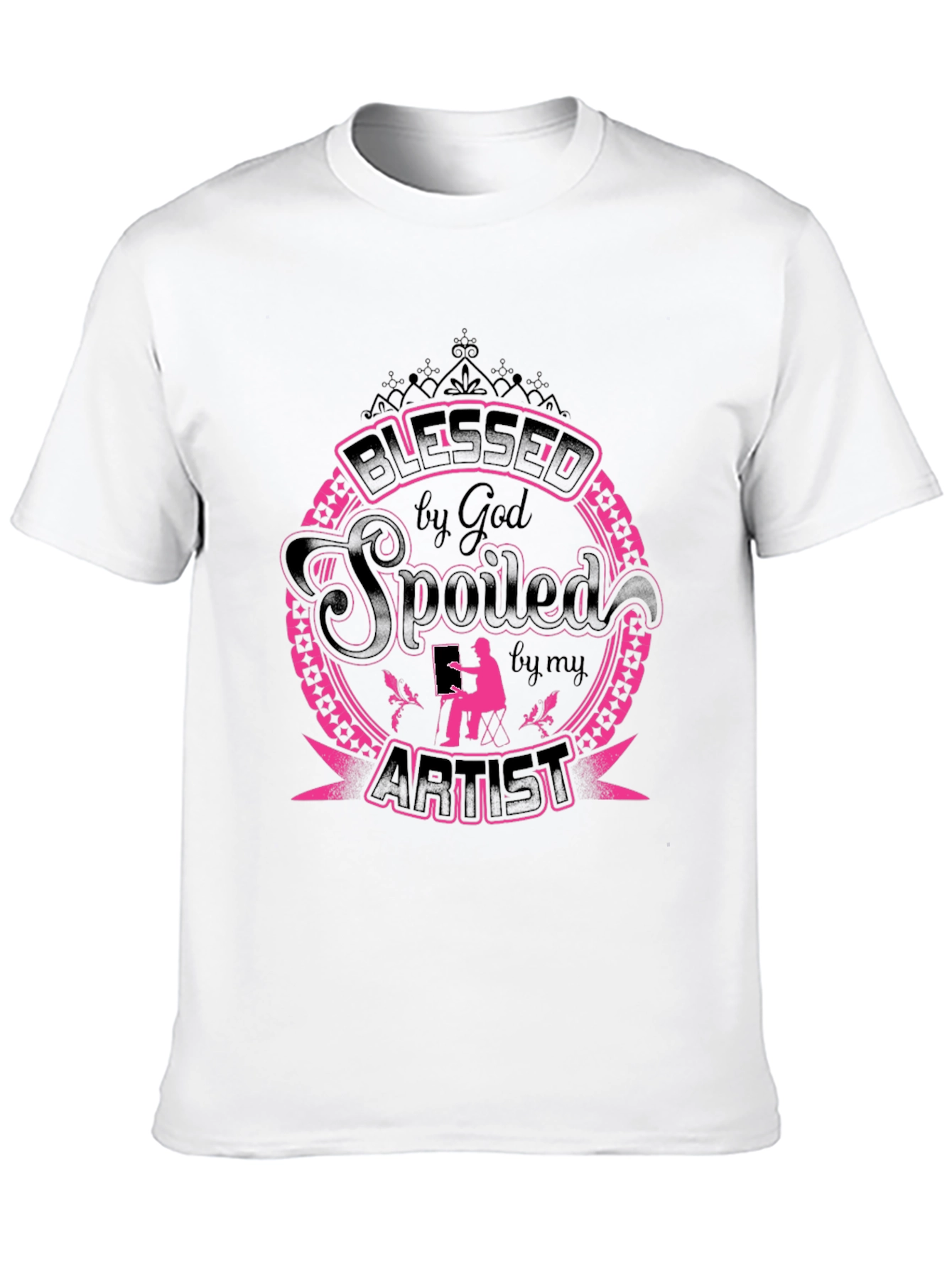 Blessed Spoiled by God Artist Graphic Tee