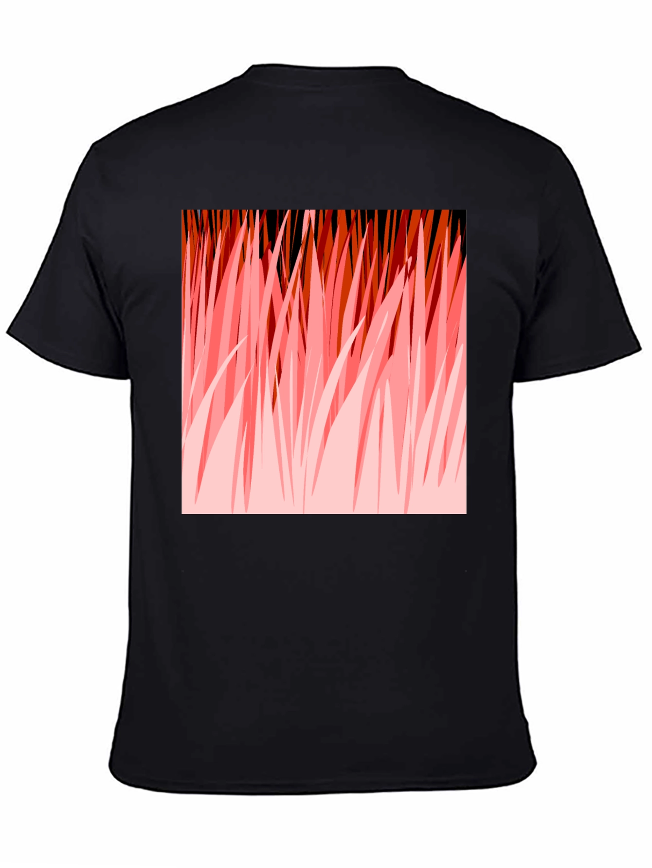 Abstract Graphic Print Black T-Shirt