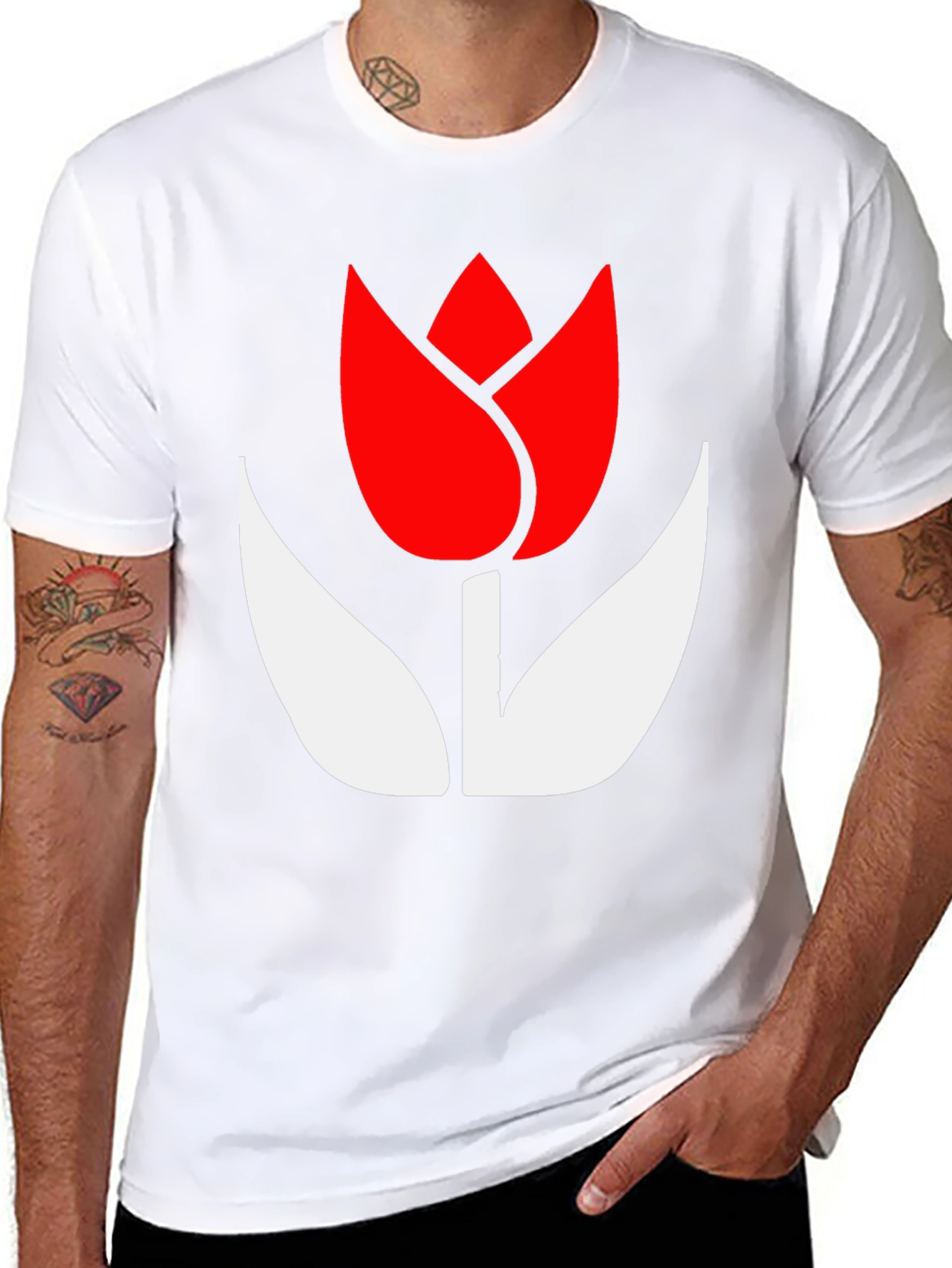 Black Tulip Graphic Tee
