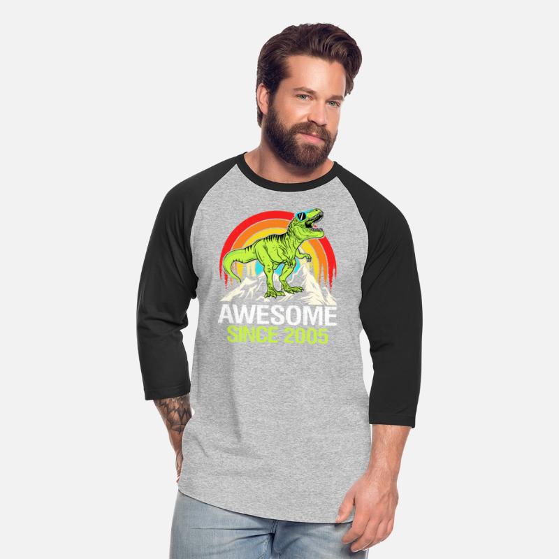 Awesome Since 2005 Dinosaur 18th Birthday Gift