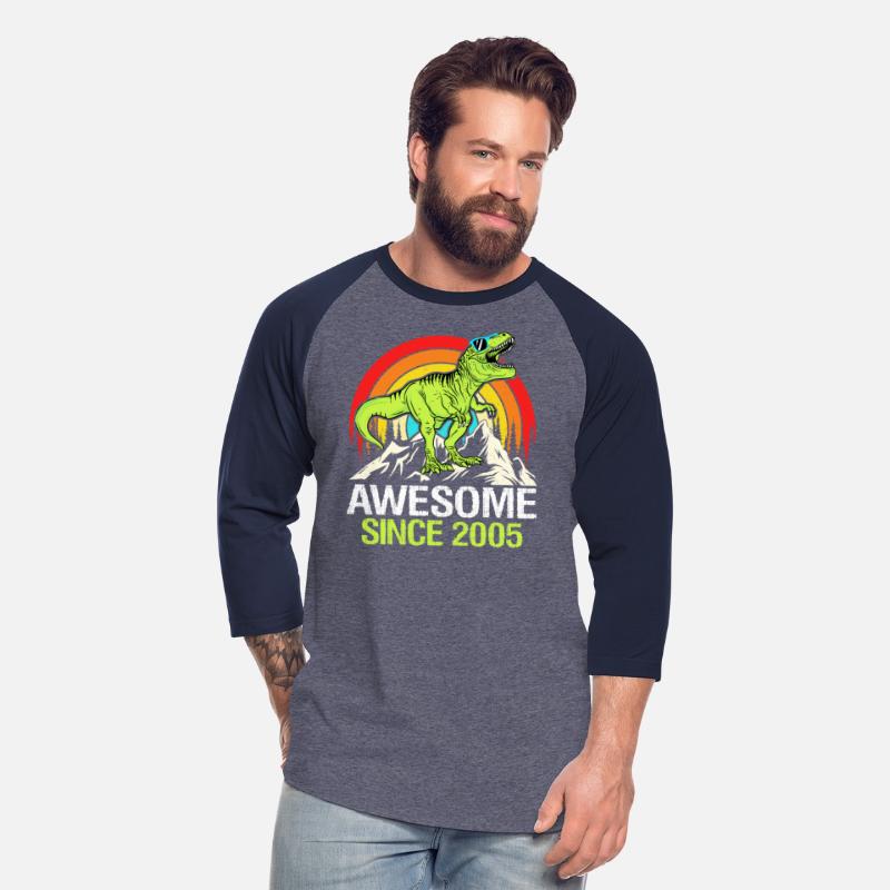 Awesome Since 2005 Dinosaur 18th Birthday Gift