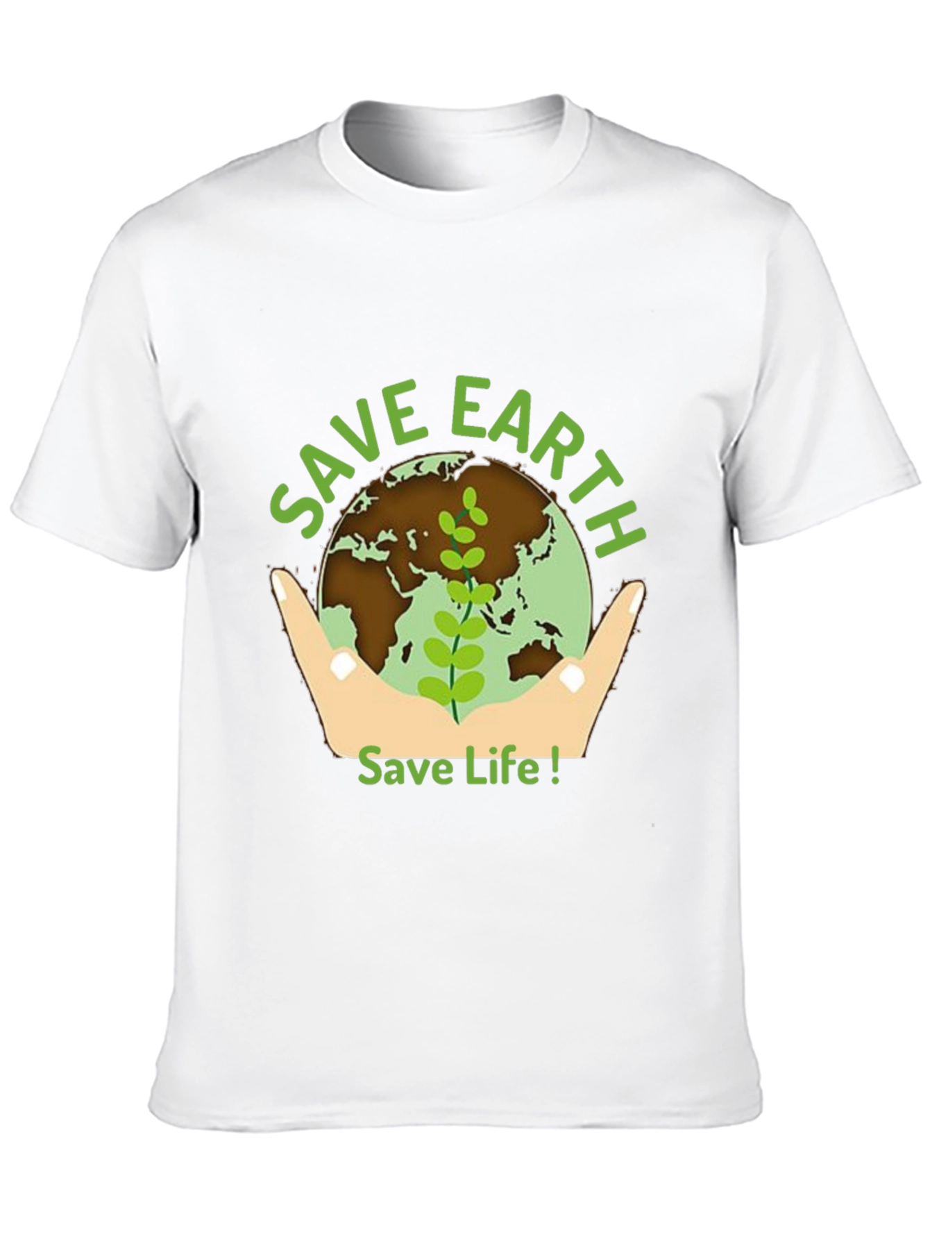 Save Earth Graphic Tee - Black