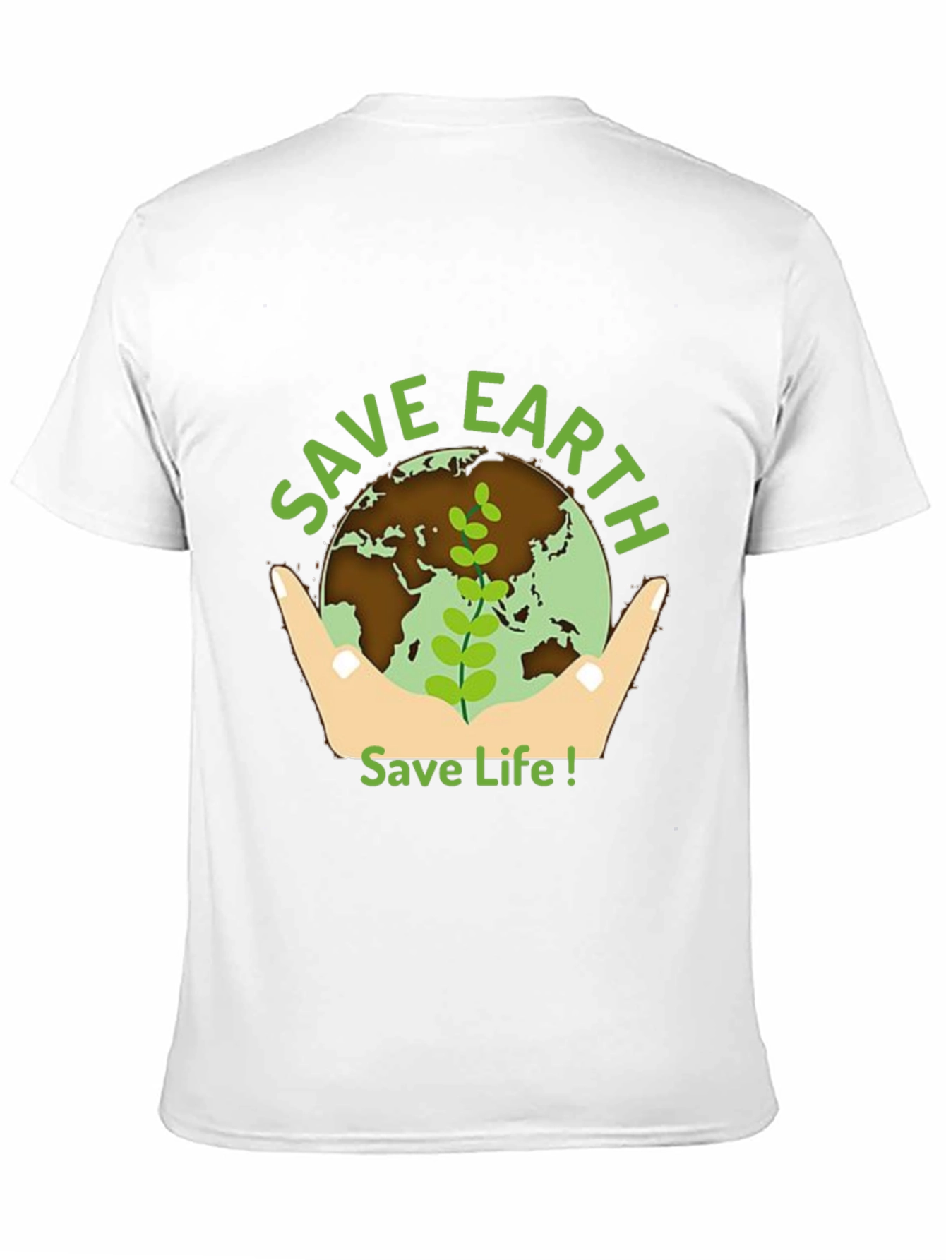 Save Earth Graphic Tee - Black