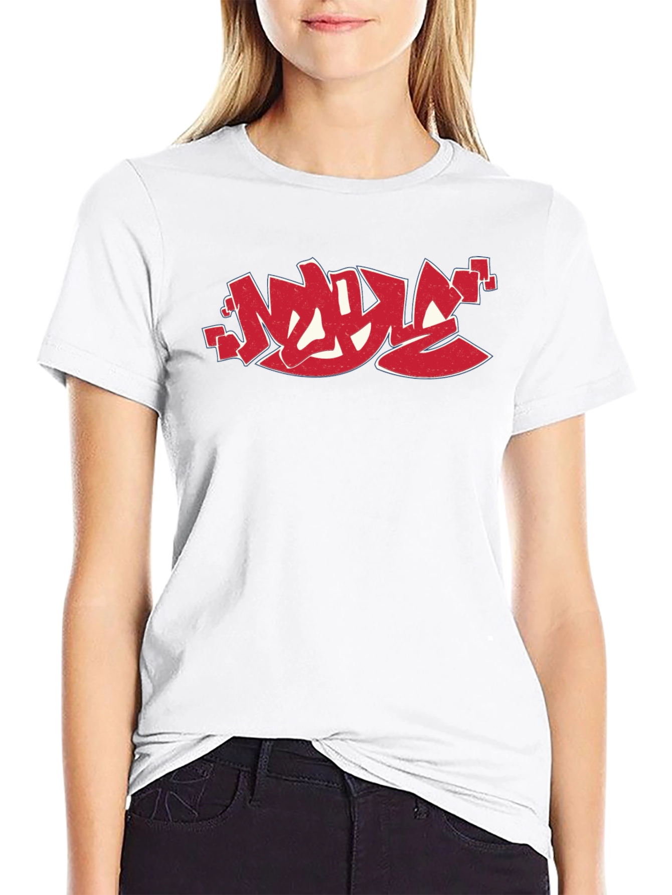 Graffiti Style Graphic Print T-Shirt