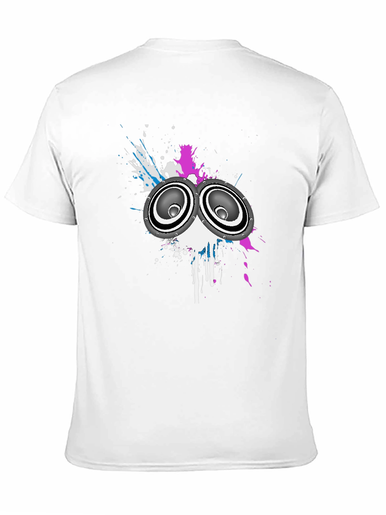 Speaker Graphic Mens Black T-Shirt