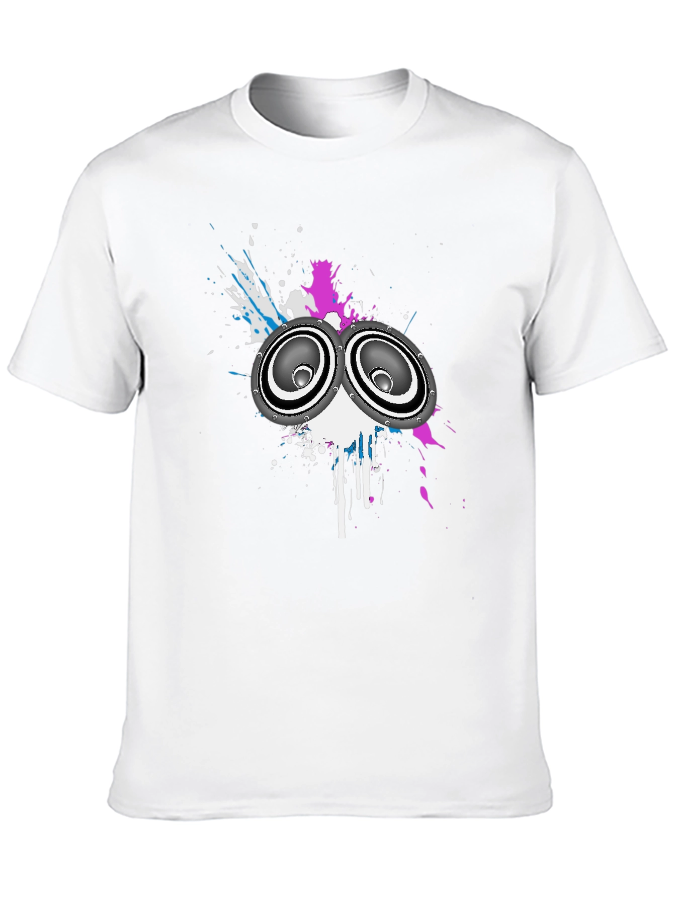 Speaker Graphic Mens Black T-Shirt