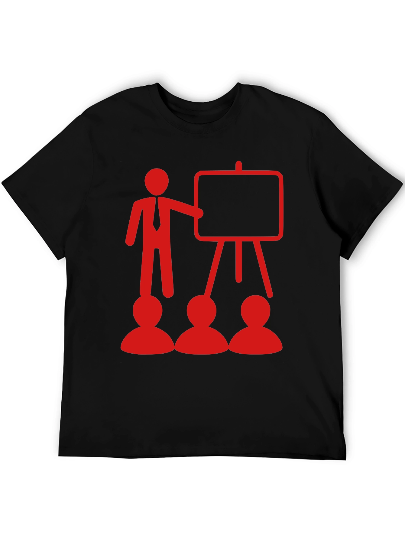 Presentation T-Shirt - Red Design on Black Tee