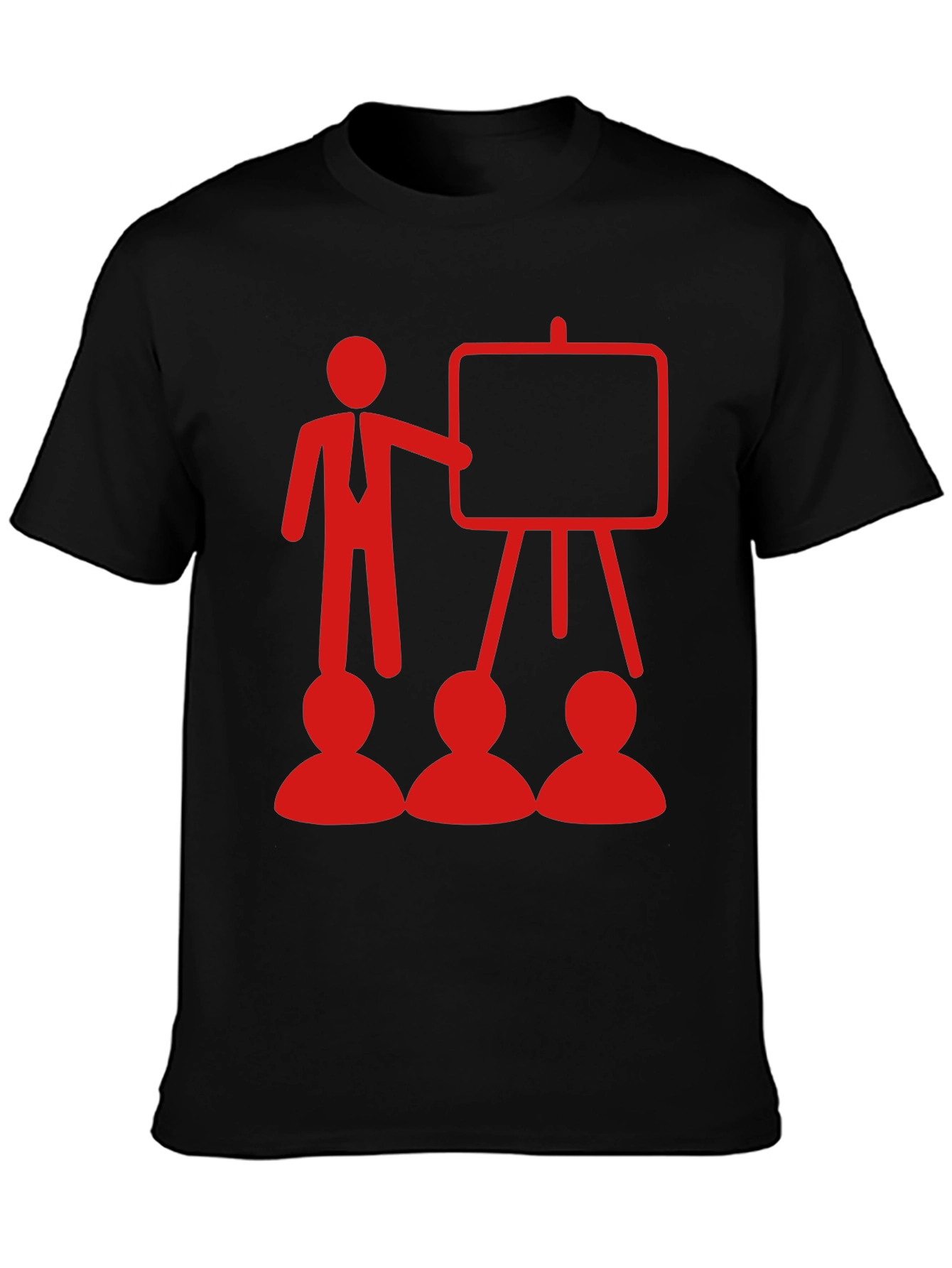 Presentation T-Shirt - Red Design on Black Tee