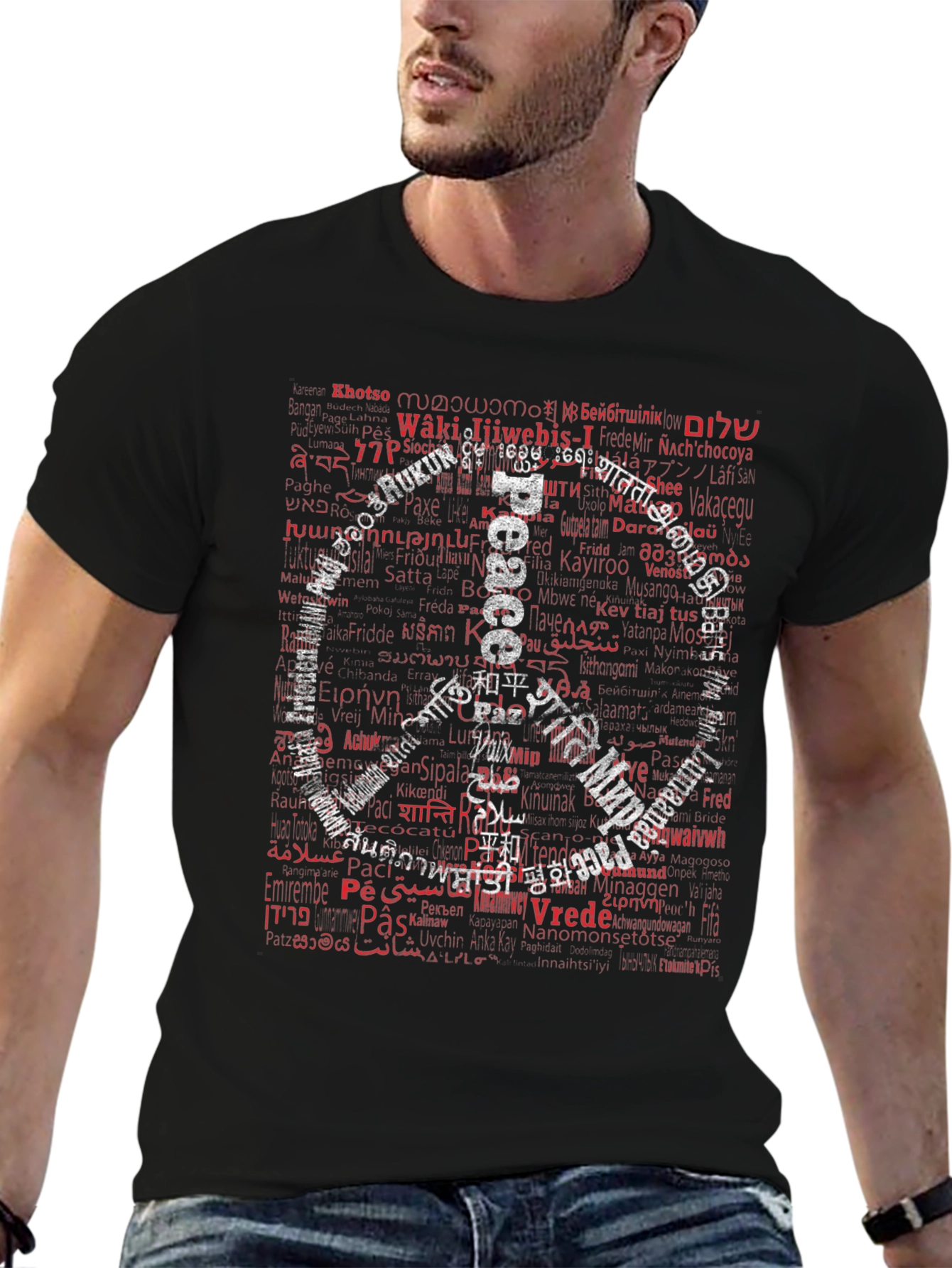 Peace Around the World Graphic T-Shirt