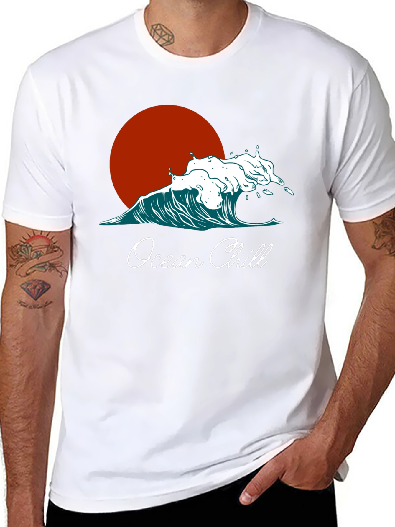 Ocean Chill Graphic Tee - Relaxed Fit