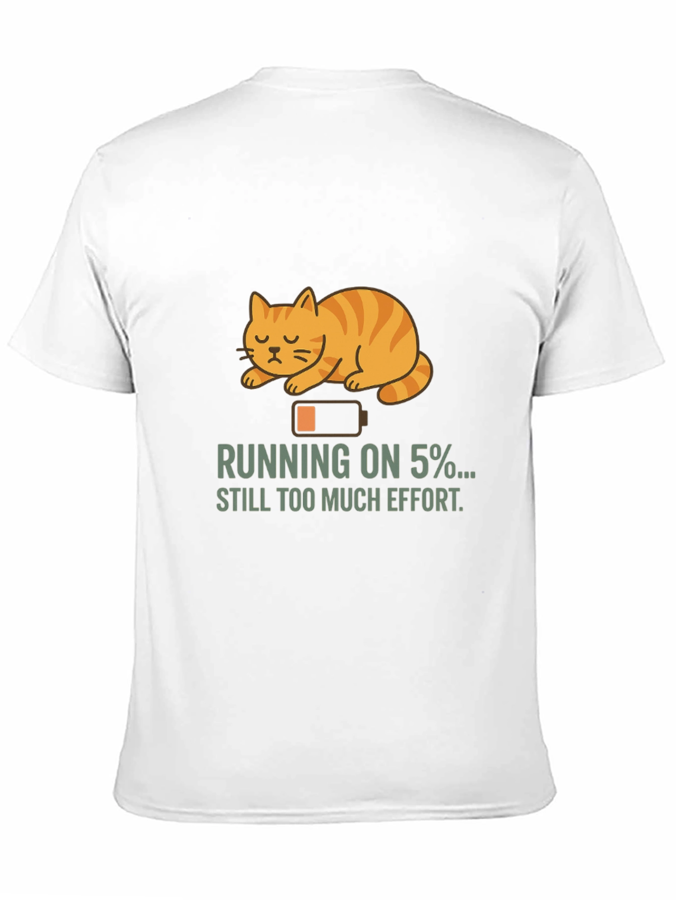 Running on 5% Cat T-Shirt