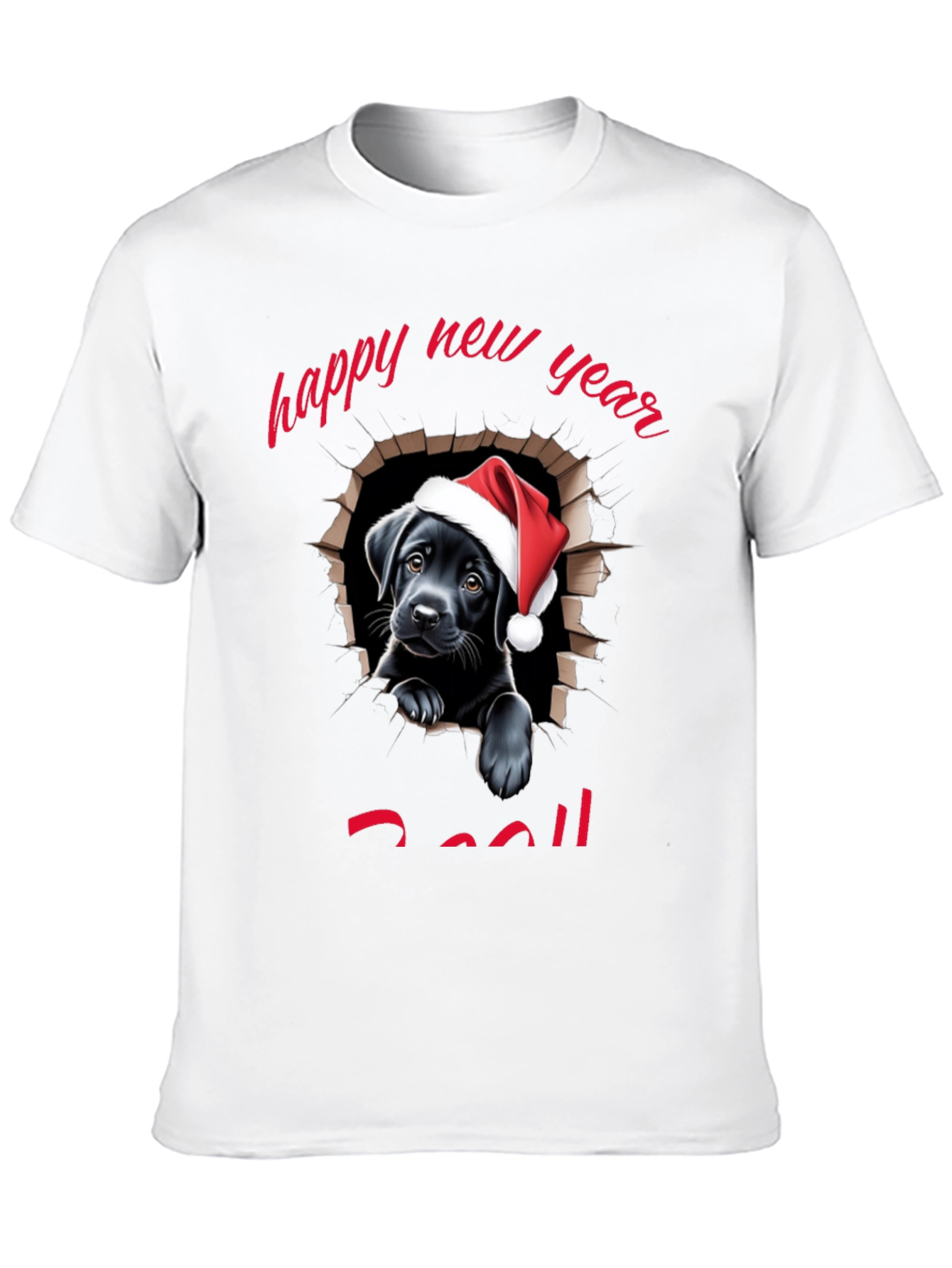 Happy New Year Dog T-Shirt