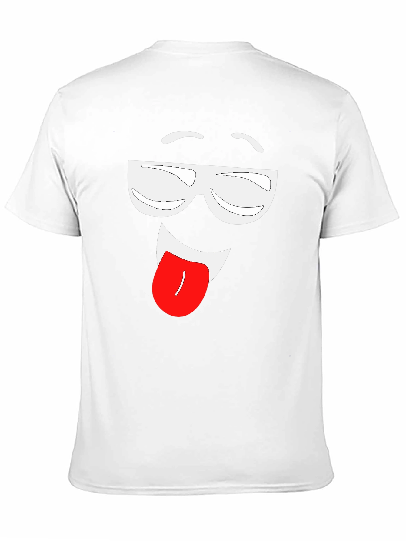 Funny Face Graphic Tee - Black Cotton T-Shirt