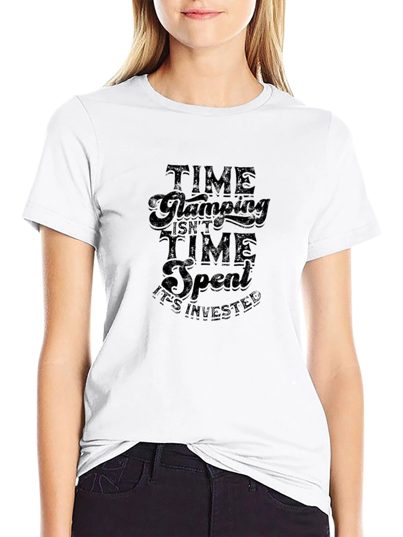 Time Glamping Tee - Invested Time Graphic T-Shirt