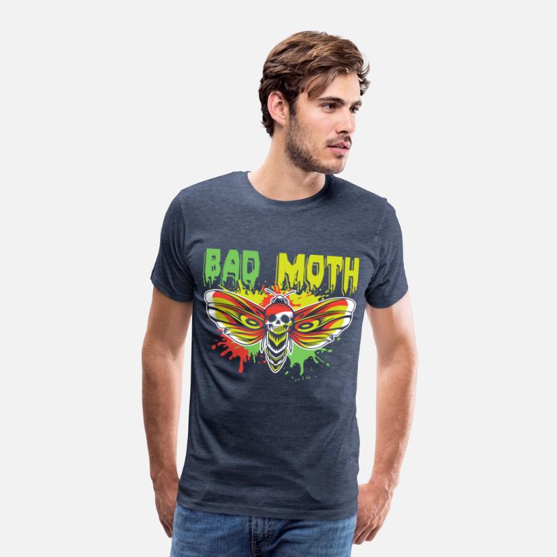 Bad moth | fancy skull colored moth art