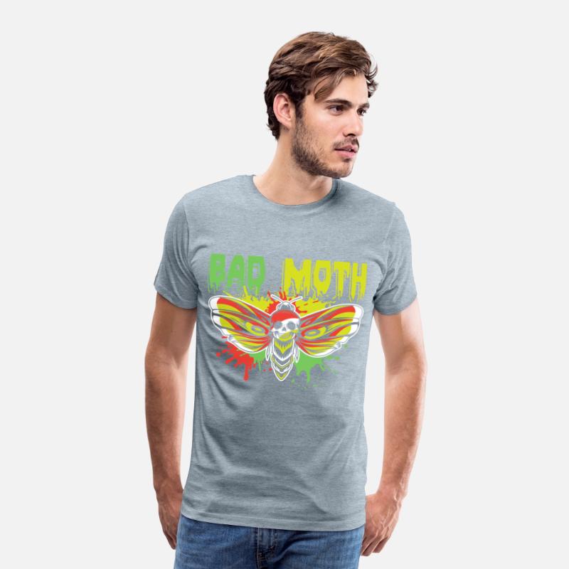 Bad moth | fancy skull colored moth art