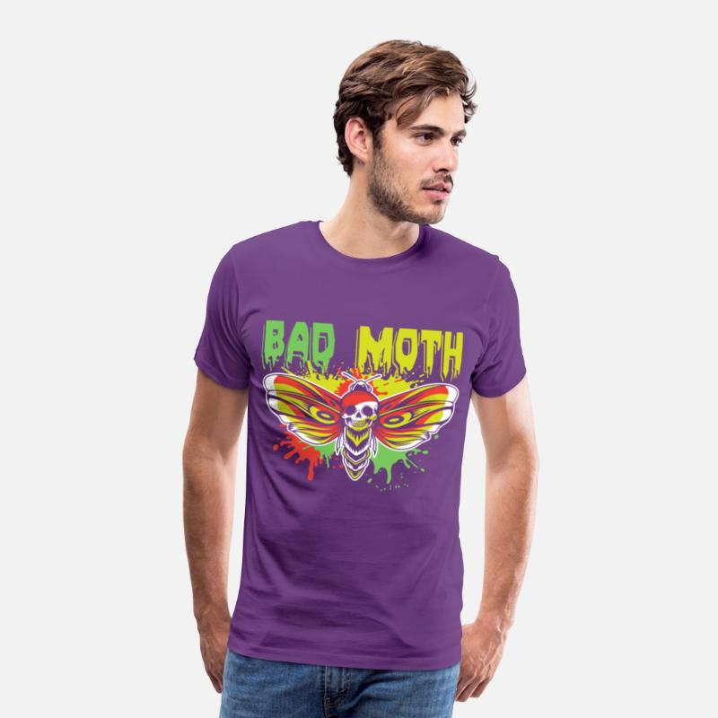 Bad moth | fancy skull colored moth art