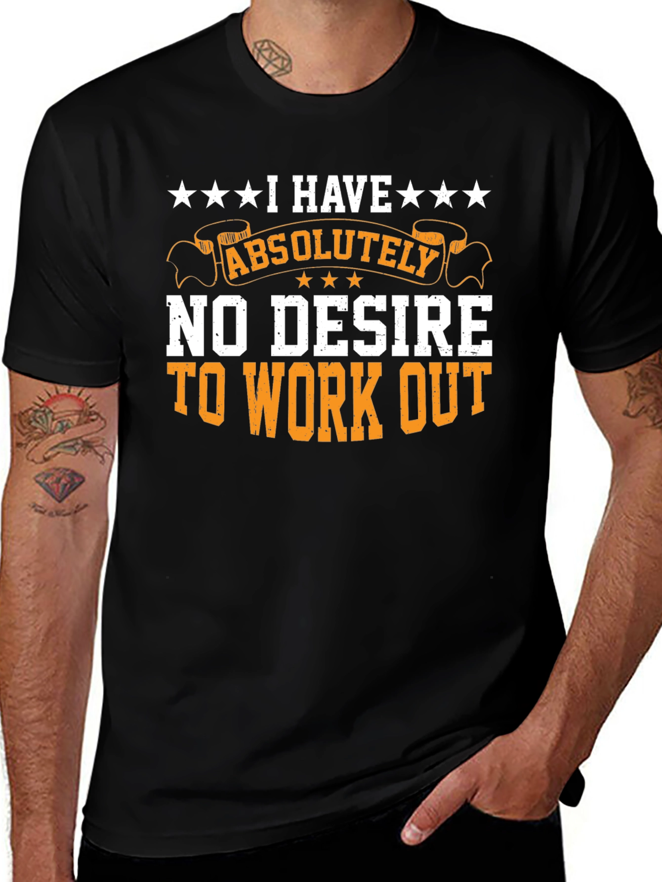 Funny Workout T-Shirt - No Desire to Exercise