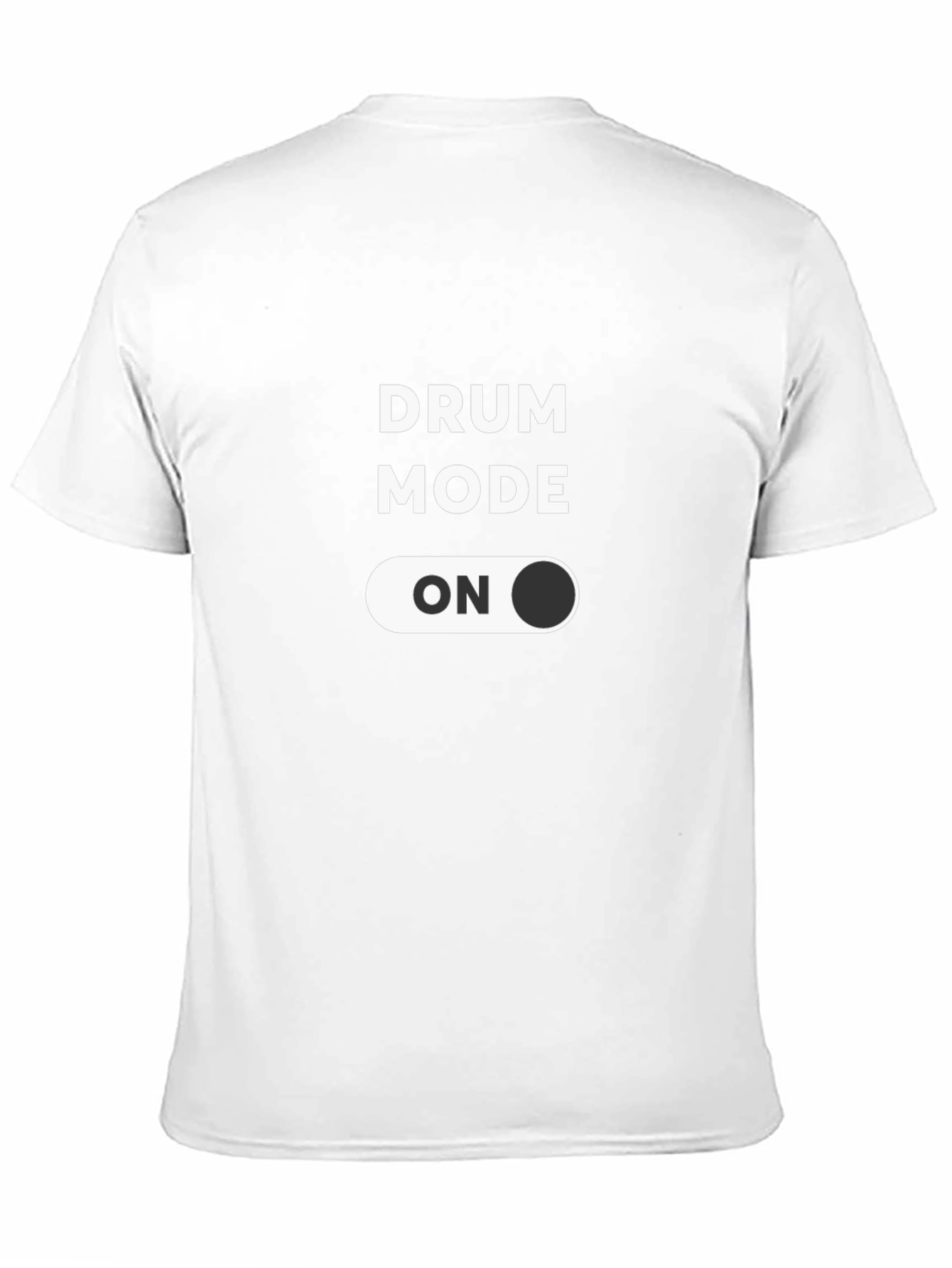 Drum Mode ON Black T-Shirt