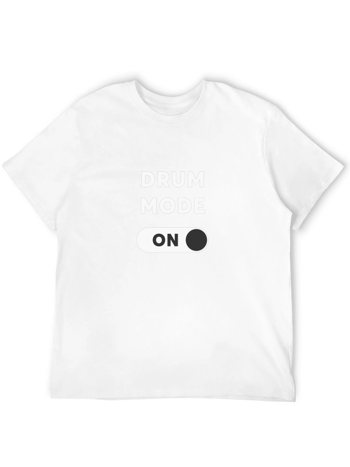 Drum Mode ON Black T-Shirt