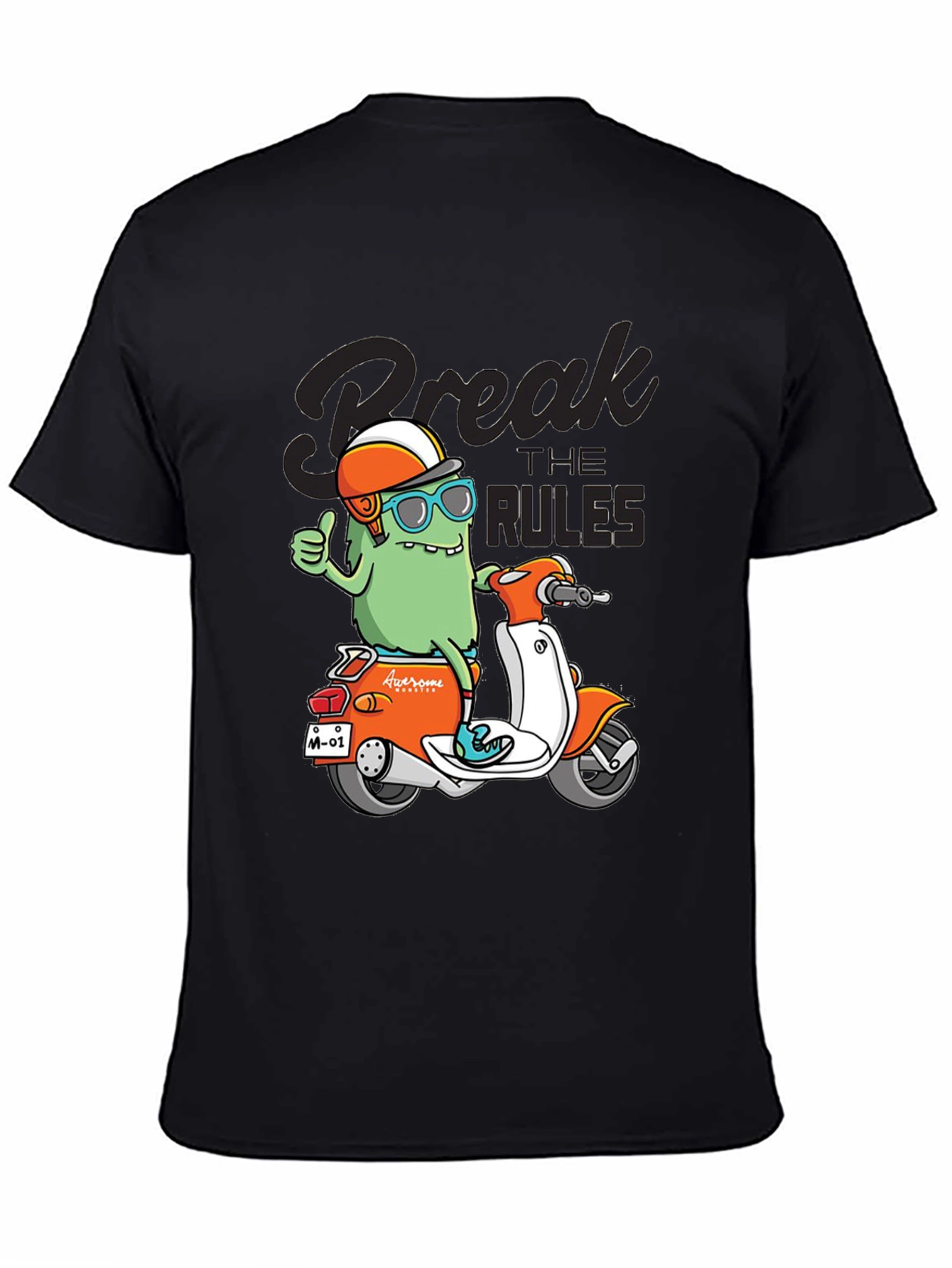Break the Rules Monster Scooter Graphic Tee