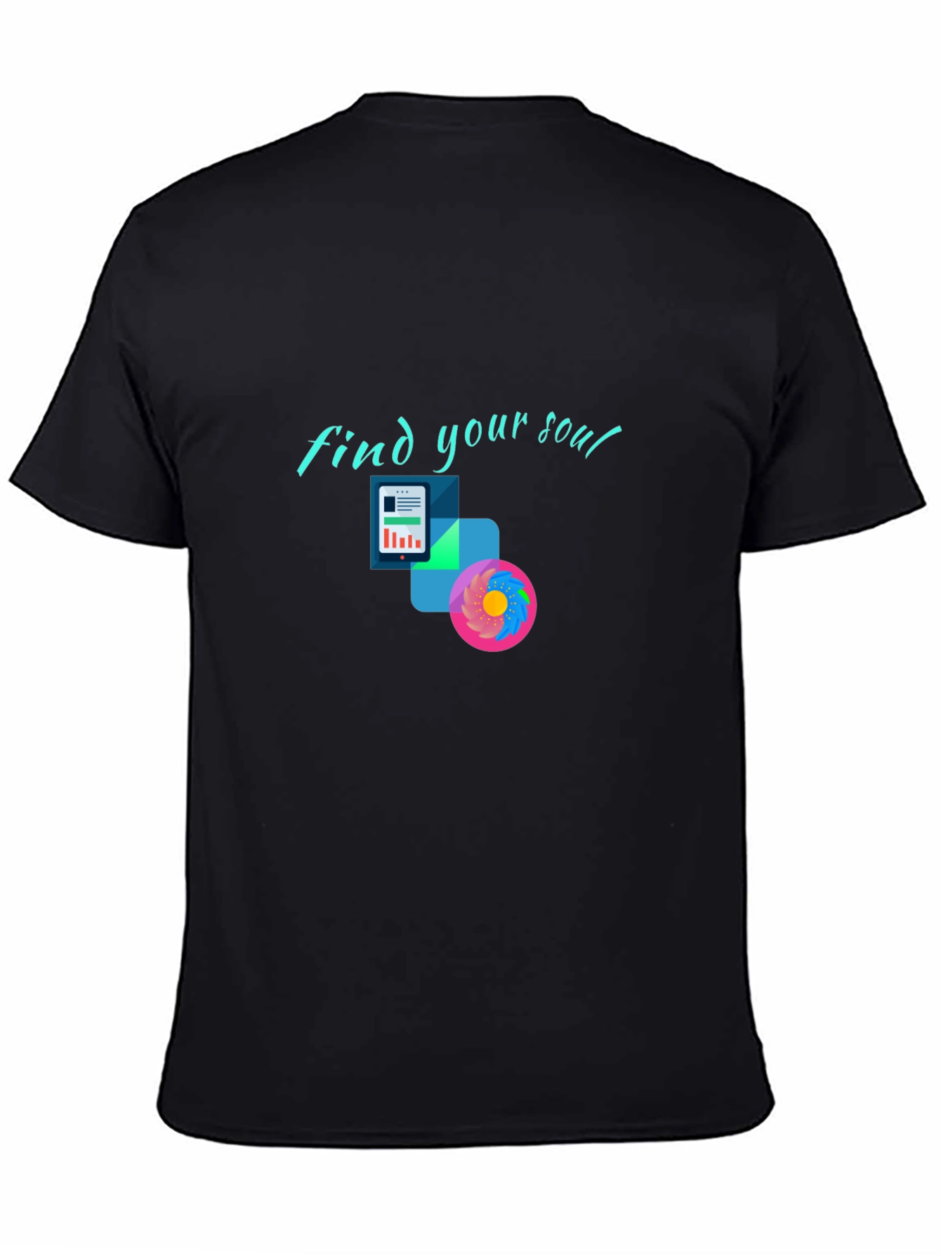 Find Your Soul Graphic Black Tee