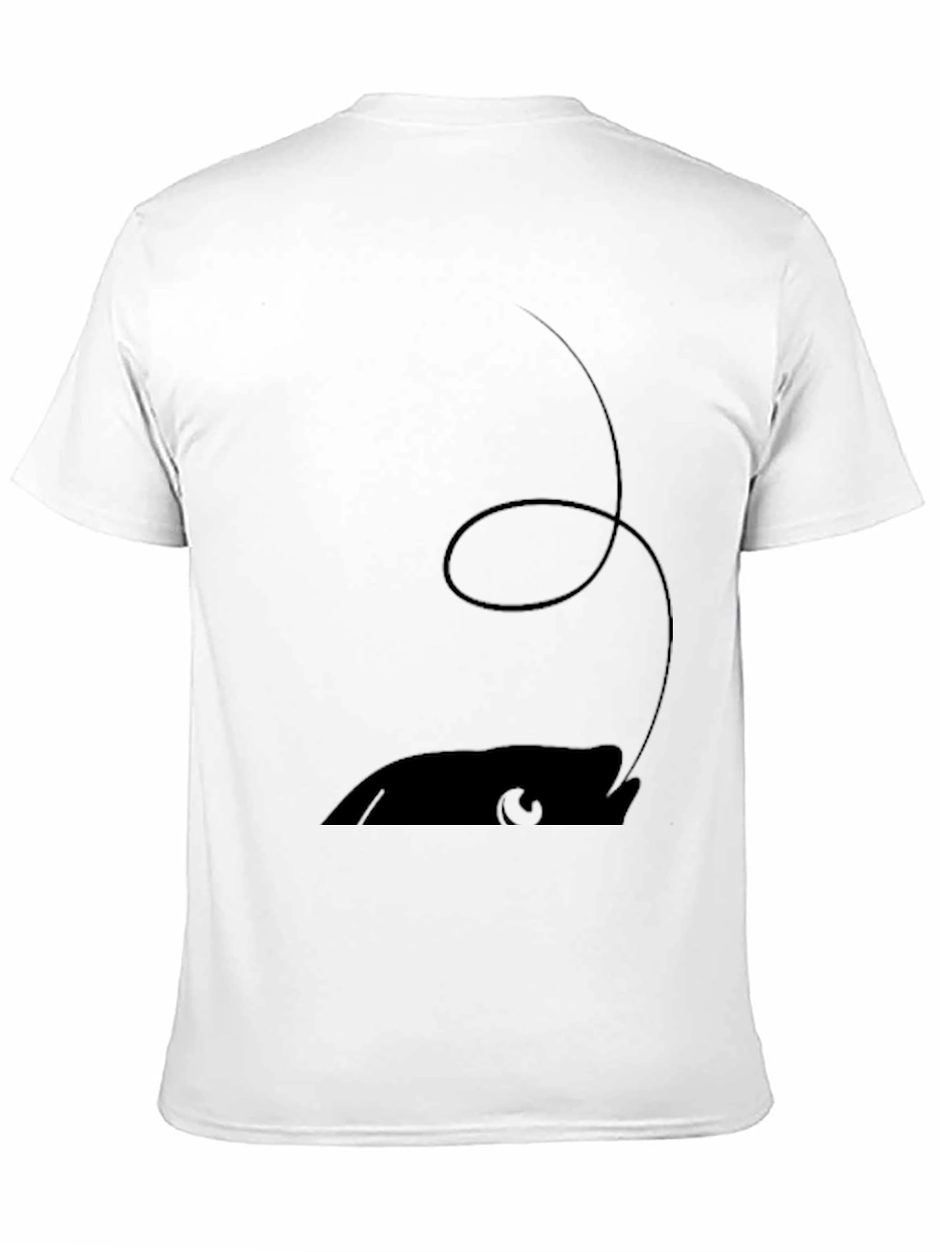 Mens Black Cartoon Mouse Tee